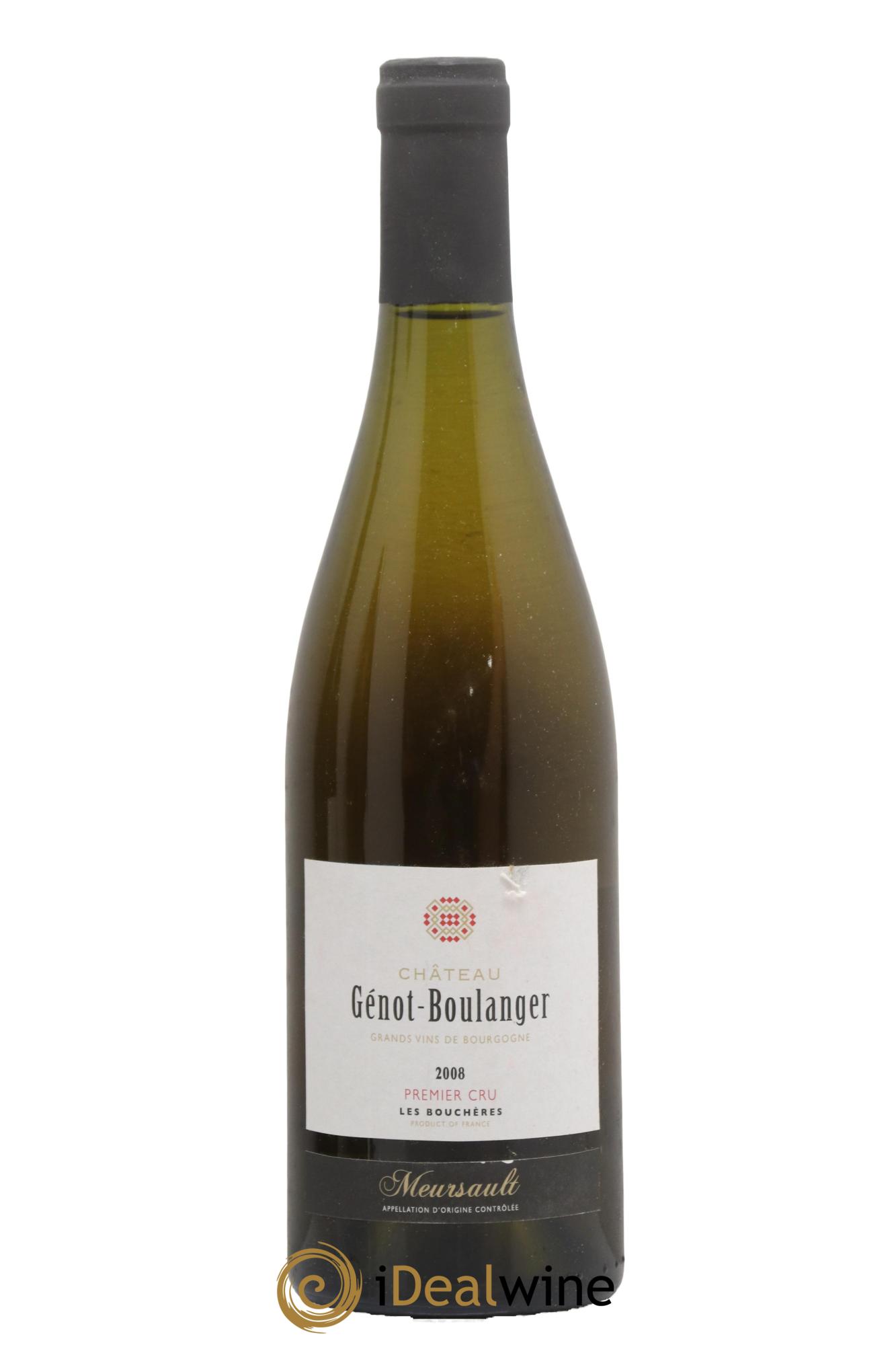 Meursault 1er Cru Les Bouchères Génot-Boulanger (Domaine) 2008 - Posten von 1 Flasche - 0