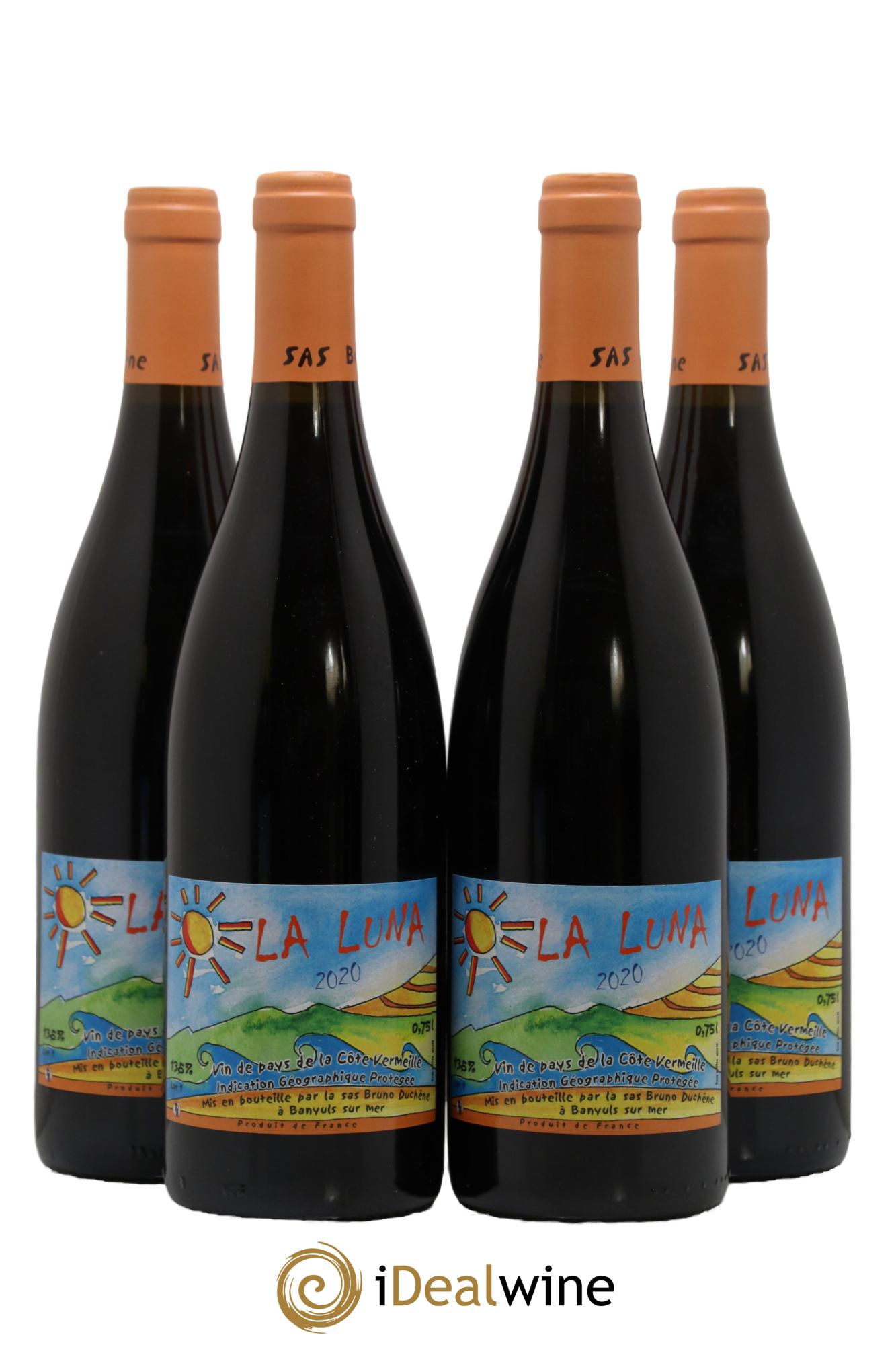 Languedoc Vin de Pays de la Côte Vermeille La Luna Domaine Bruno Duchêne 2020 - Lot de 4 bouteilles - 0