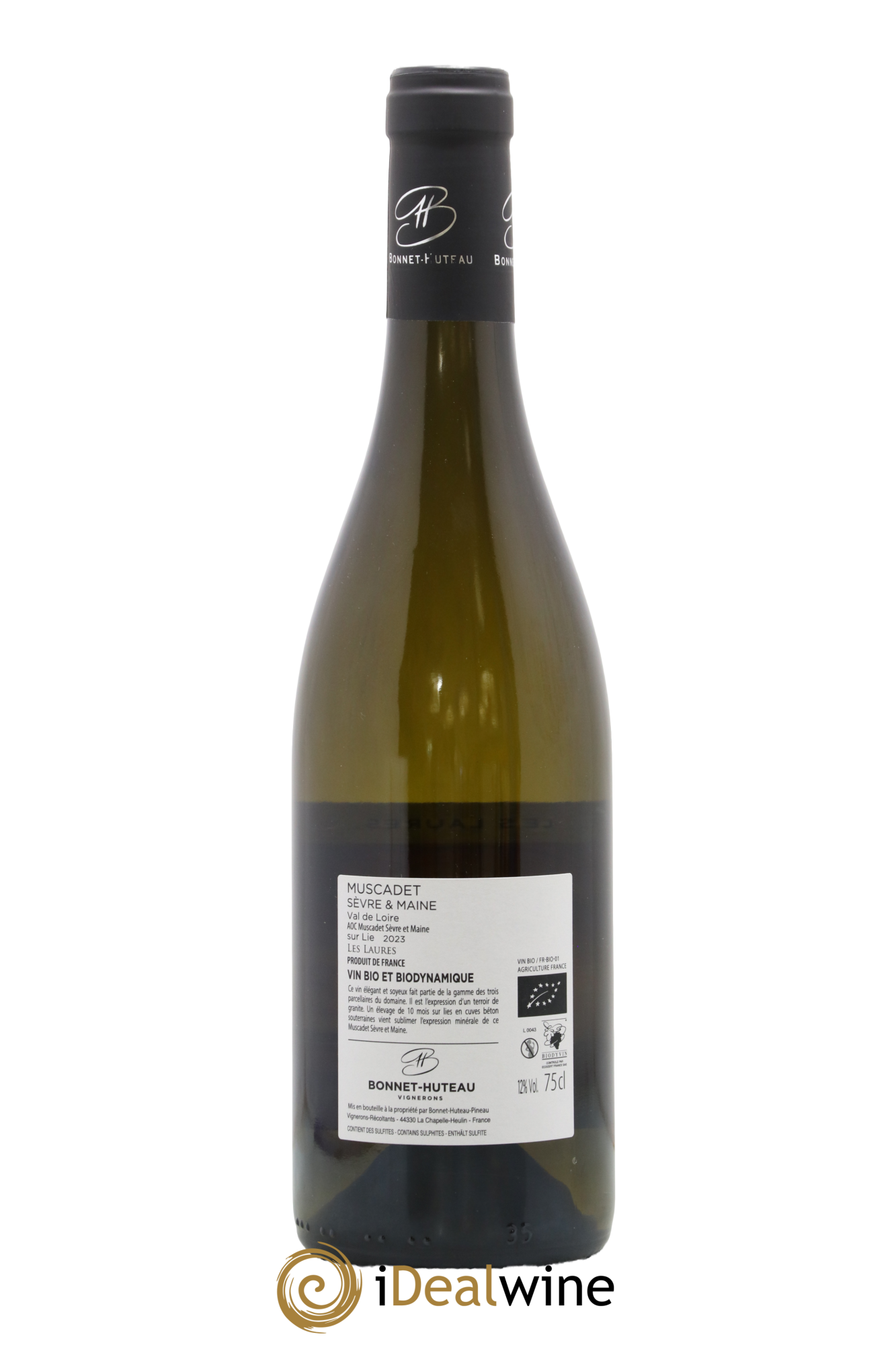 Muscadet-Sèvre-et-Maine Les Laures Bonnet-Huteau 2023 - Lot de 1 bouteille - 1