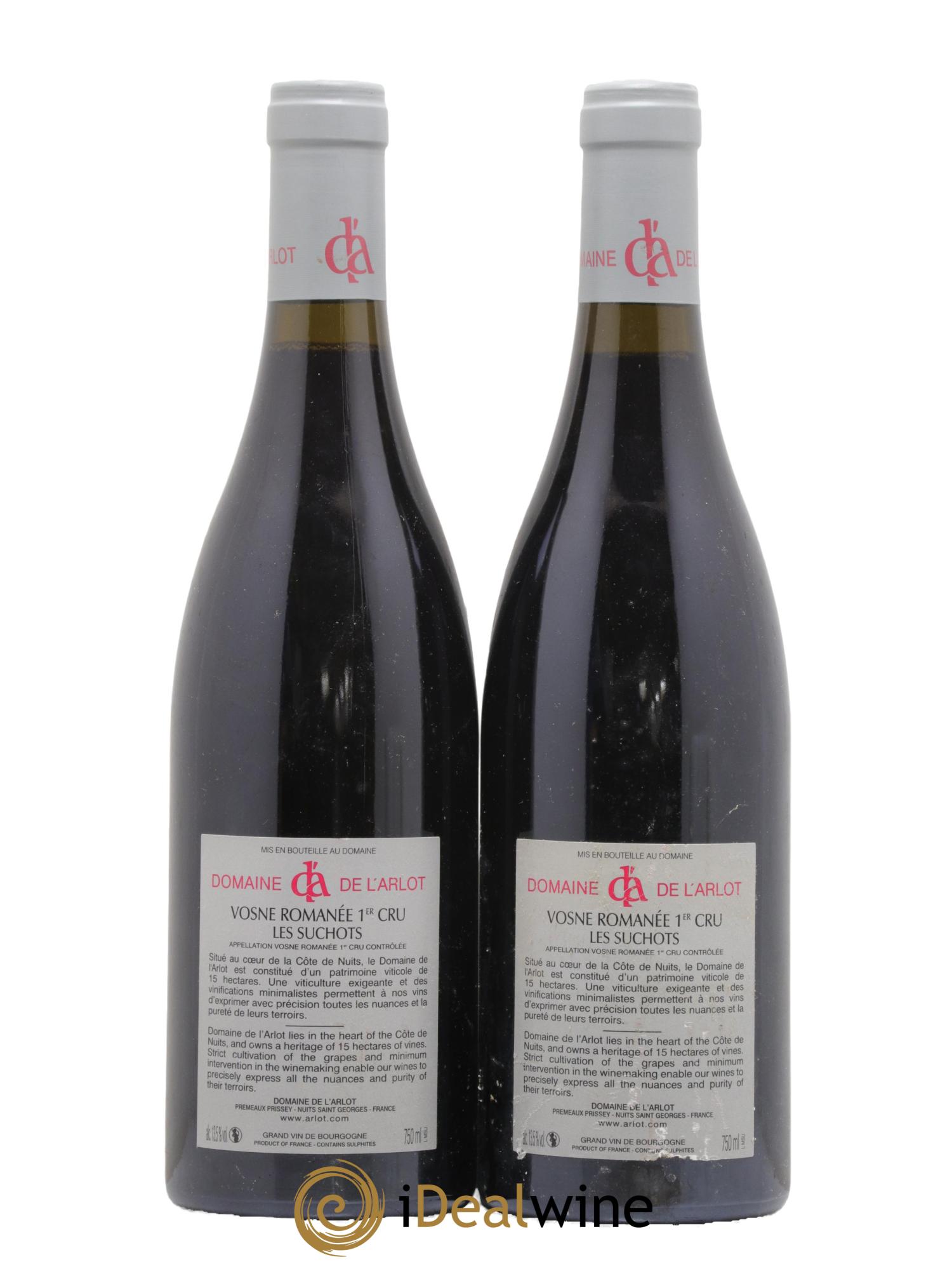 Vosne-Romanée 1er Cru Les Suchots Domaine de l'Arlot 2015 - Lot de 2 bouteilles - 1