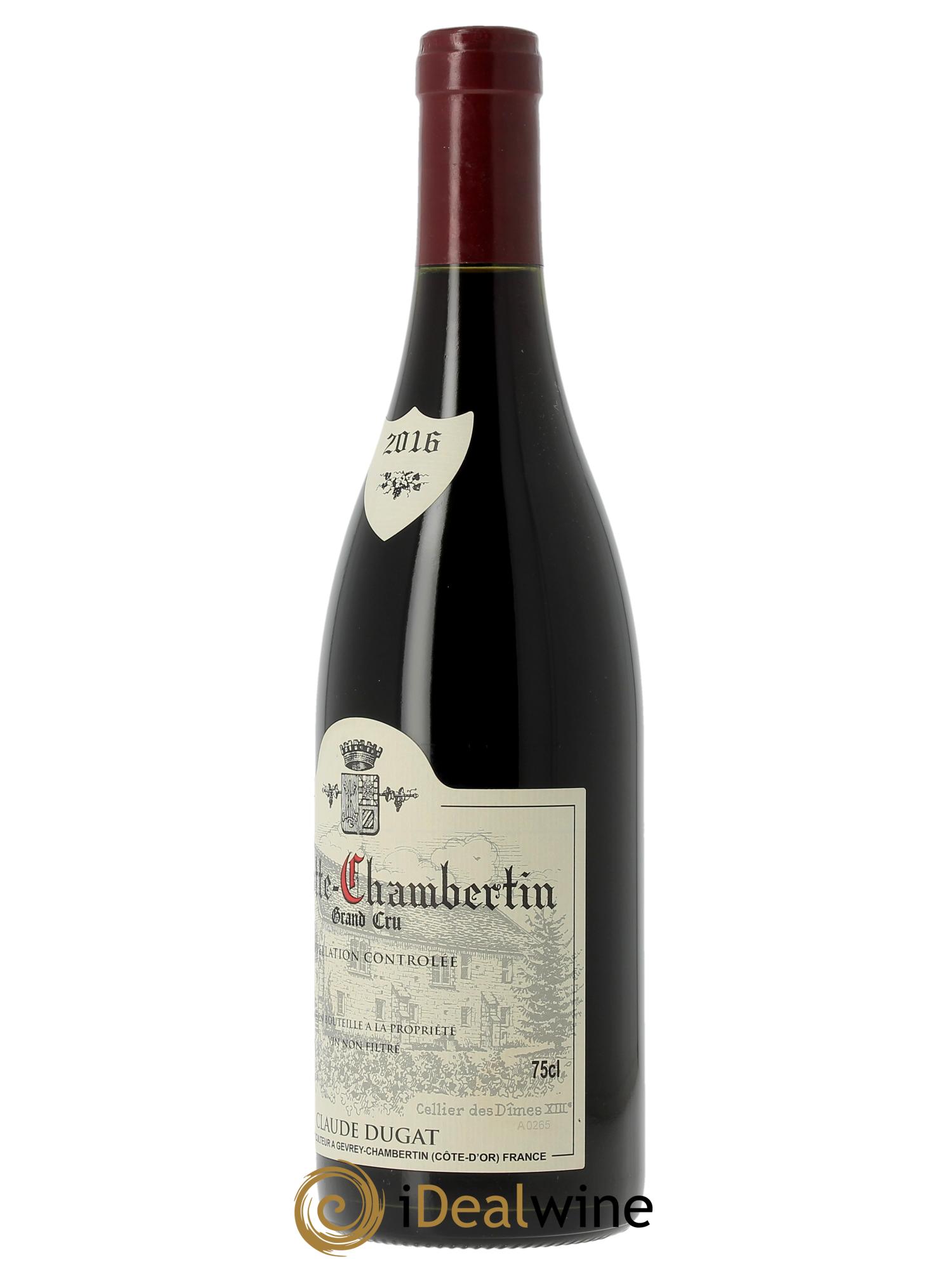 Griotte-Chambertin Grand Cru Claude Dugat  2016 - Lot de 1 bouteille - 1