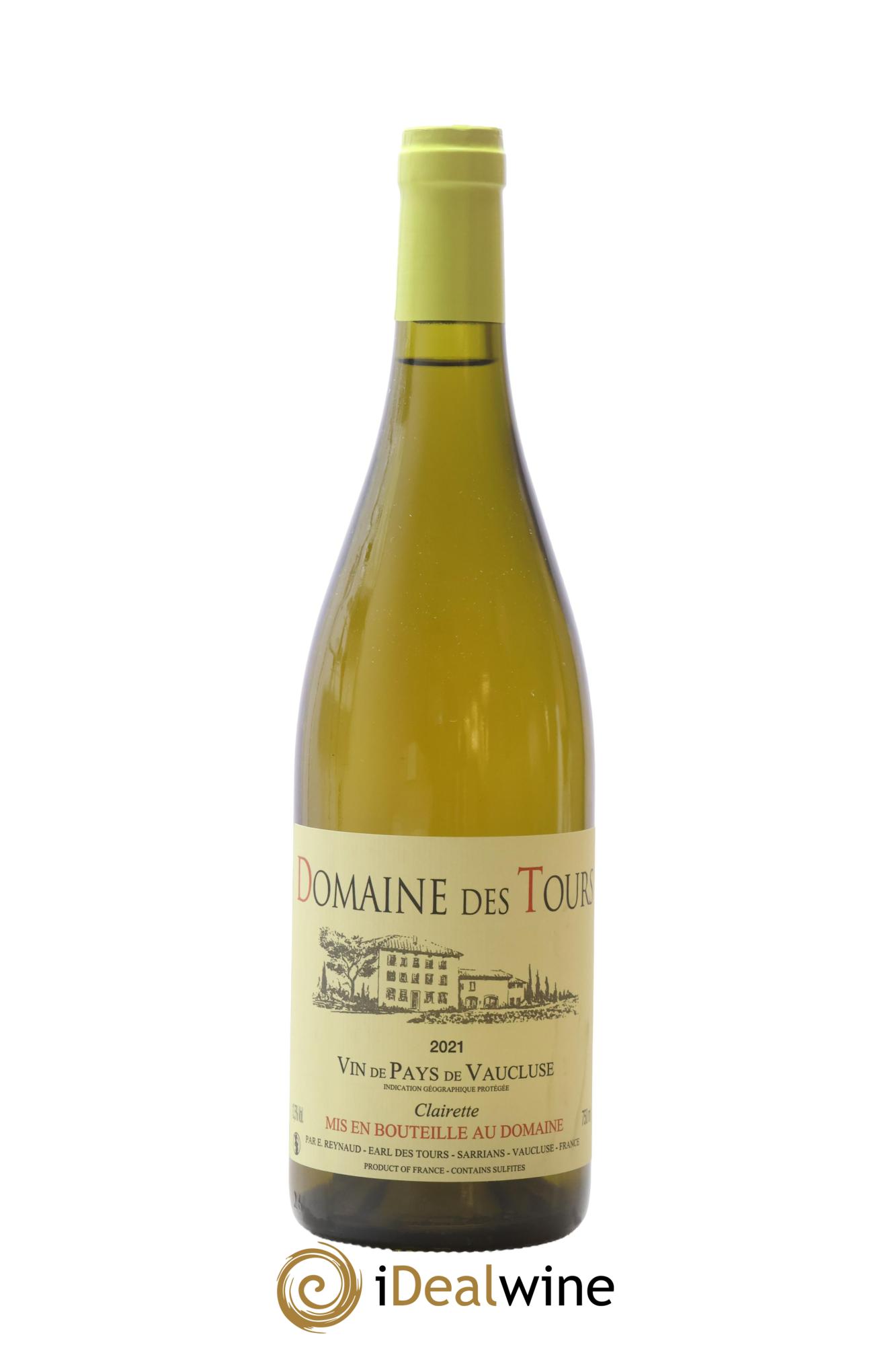 IGP Vaucluse (Vin de Pays de Vaucluse) Domaine des Tours Clairette Emmanuel Reynaud 2021 - Posten von 1 Flasche - 0
