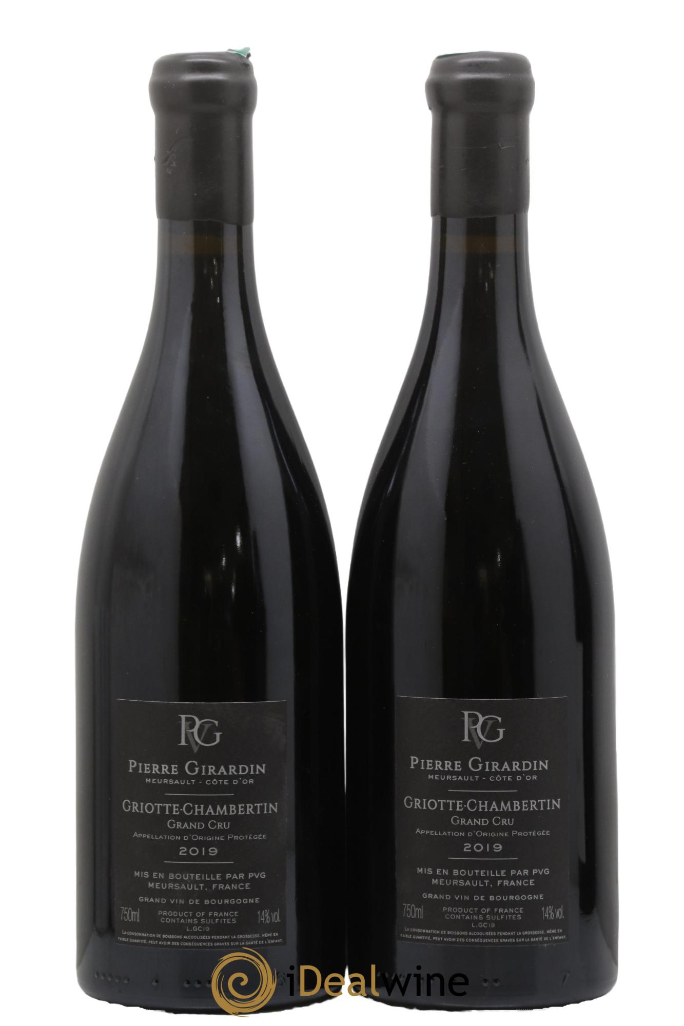 Griotte-Chambertin Grand Cru Pierre Girardin 2019 - Lot of 2 bottles - 1