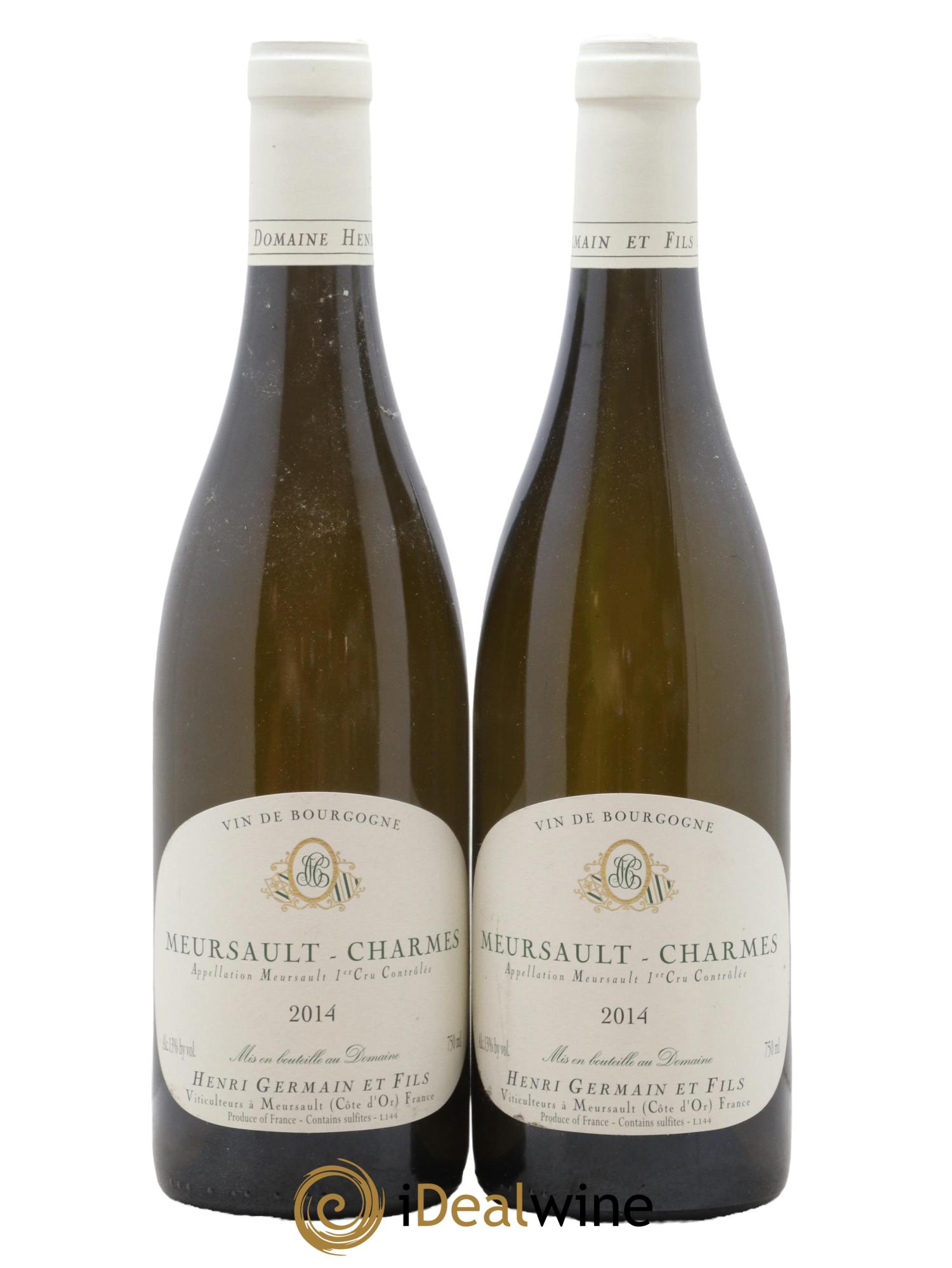 Meursault 1er Cru Charmes Henri Germain 2014 - Lot de 2 bouteilles - 0