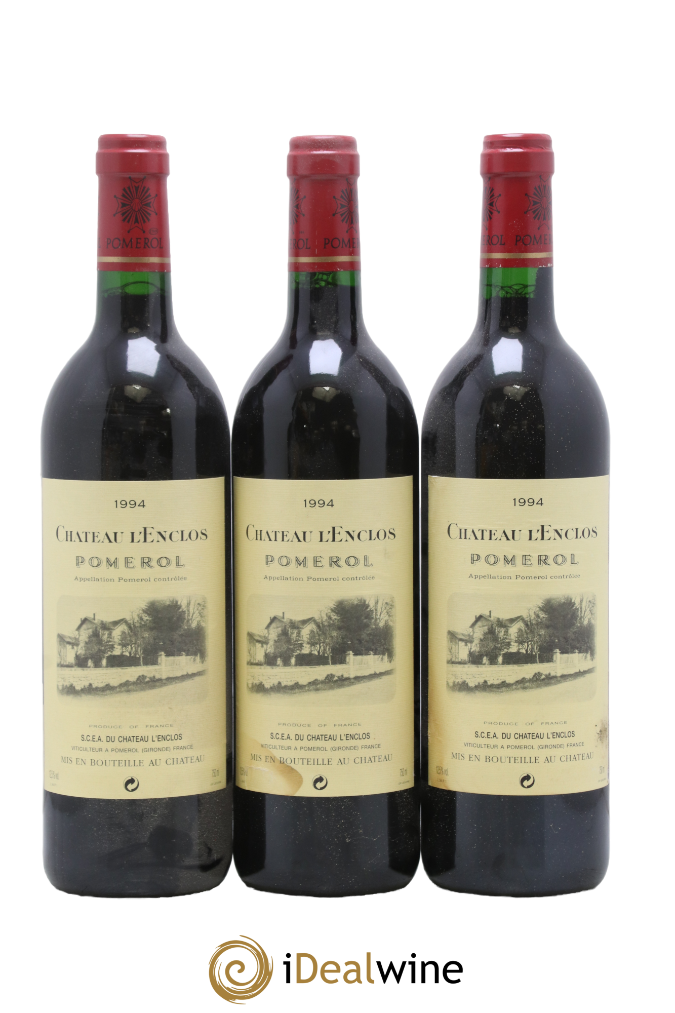 Château l' Enclos 1994 - Lot de 3 bouteilles - 0