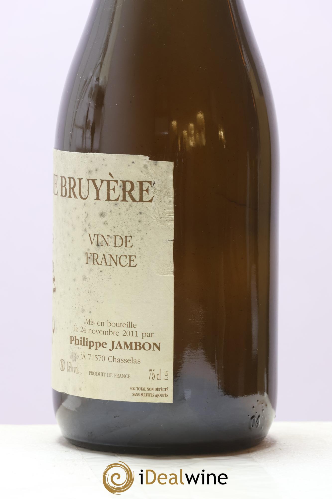 Vin de France Le Jambon Blanc La Grande Bruyère Philippe Jambon 2003 - Lot de 1 bouteille - 1
