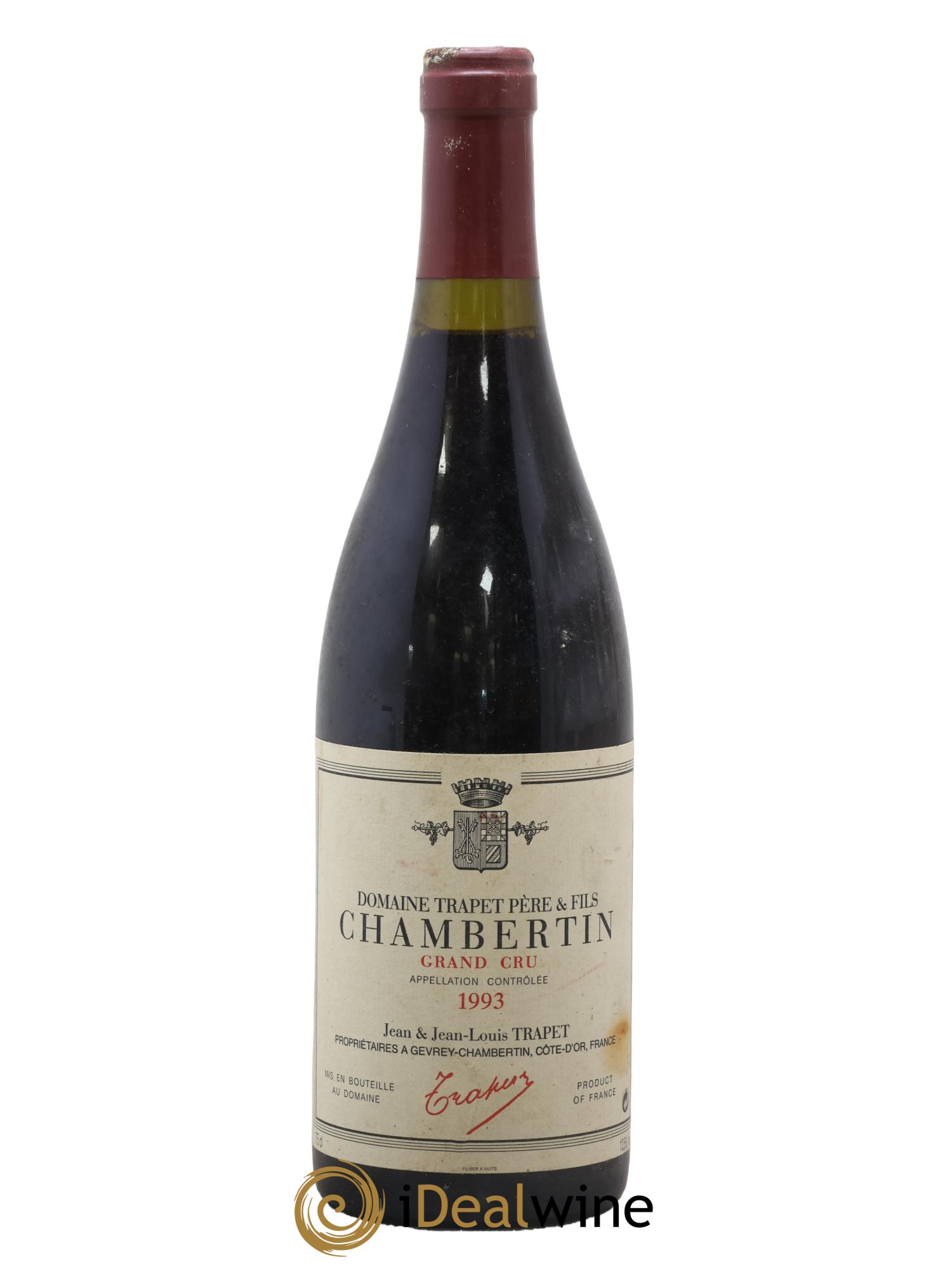 Chambertin Grand Cru Domaine Trapet 1993 - Posten von 1 Flasche - 0
