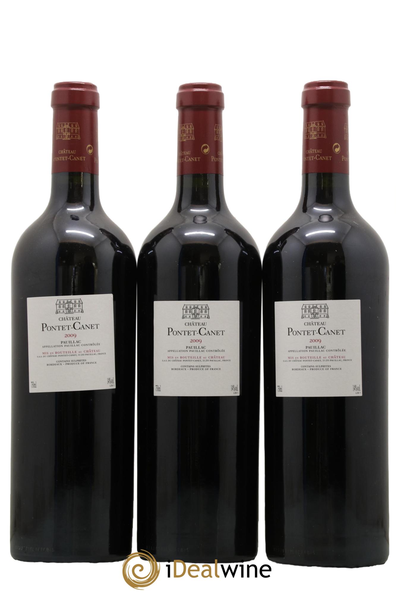 Château Pontet Canet 5ème Grand Cru Classé 2009 - Lot de 12 bouteilles - 8