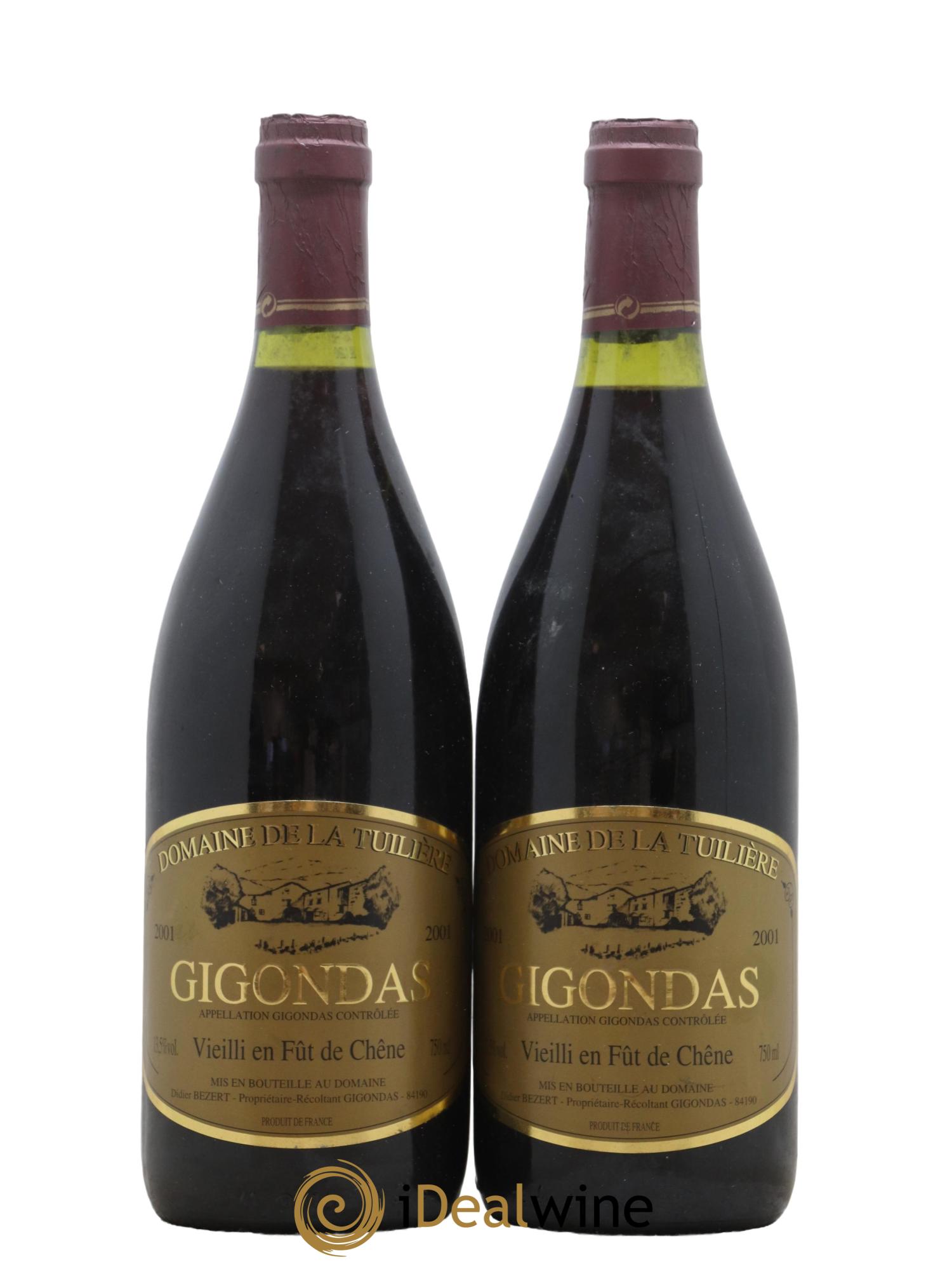 Gigondas Domaine de la Tuilerie 2001 - Lot de 2 bouteilles - 0