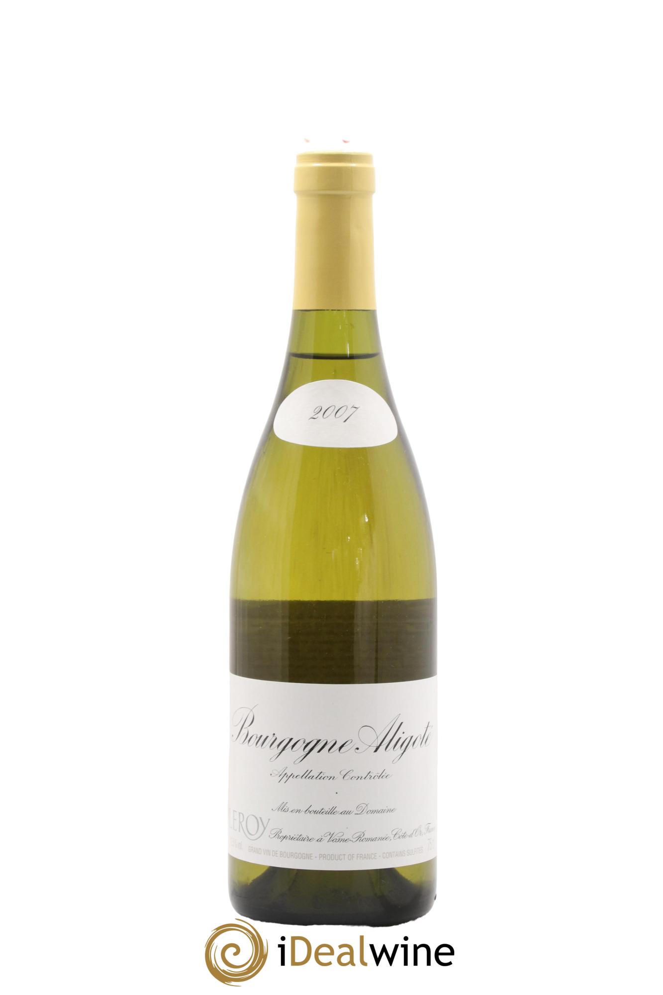 Bourgogne Aligoté Leroy (Domaine)  2007 - Lot de 1 bouteille - 0