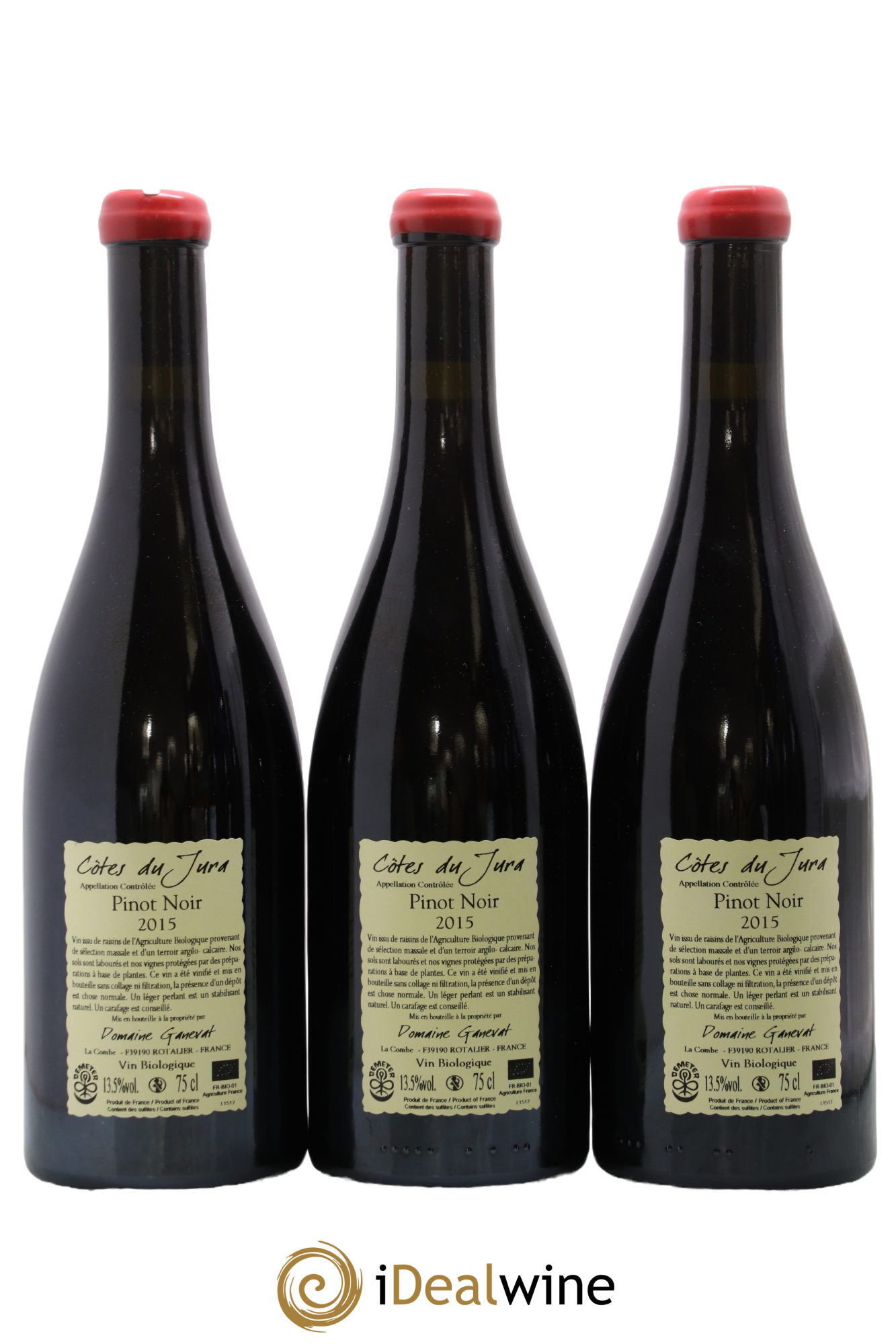 Côtes du Jura Cuvée Julien Jean-François Ganevat (Domaine) 2015 - Lot de 3 bouteilles - 1