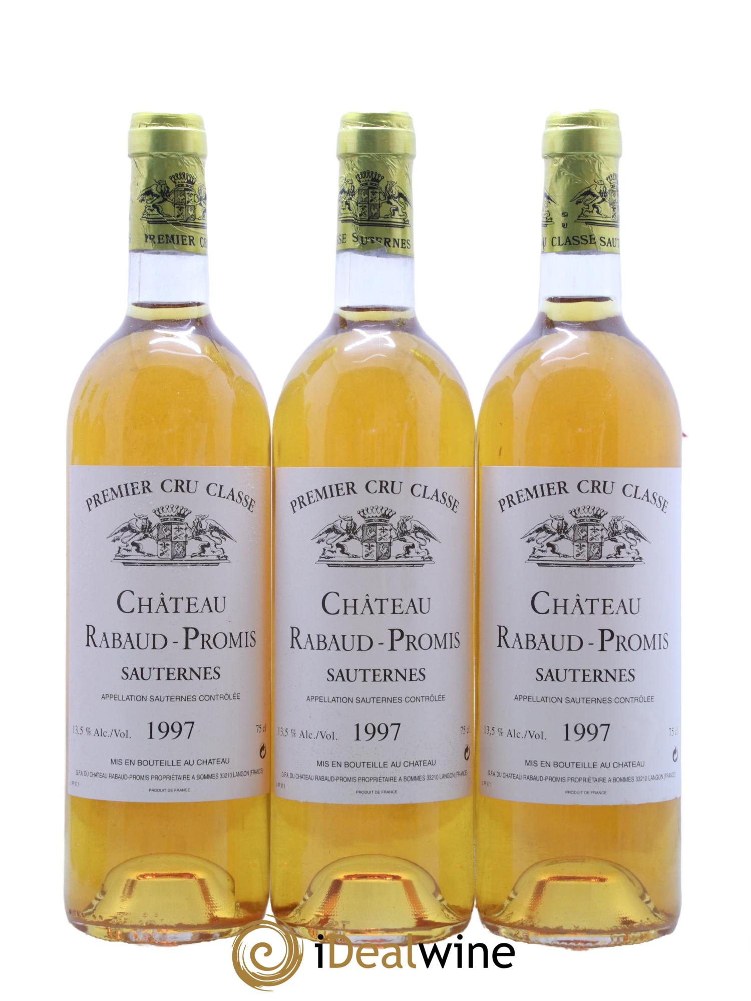 Château Rabaud Promis 1er Grand Cru Classé 1997 - Posten von 12 Flaschen - 3