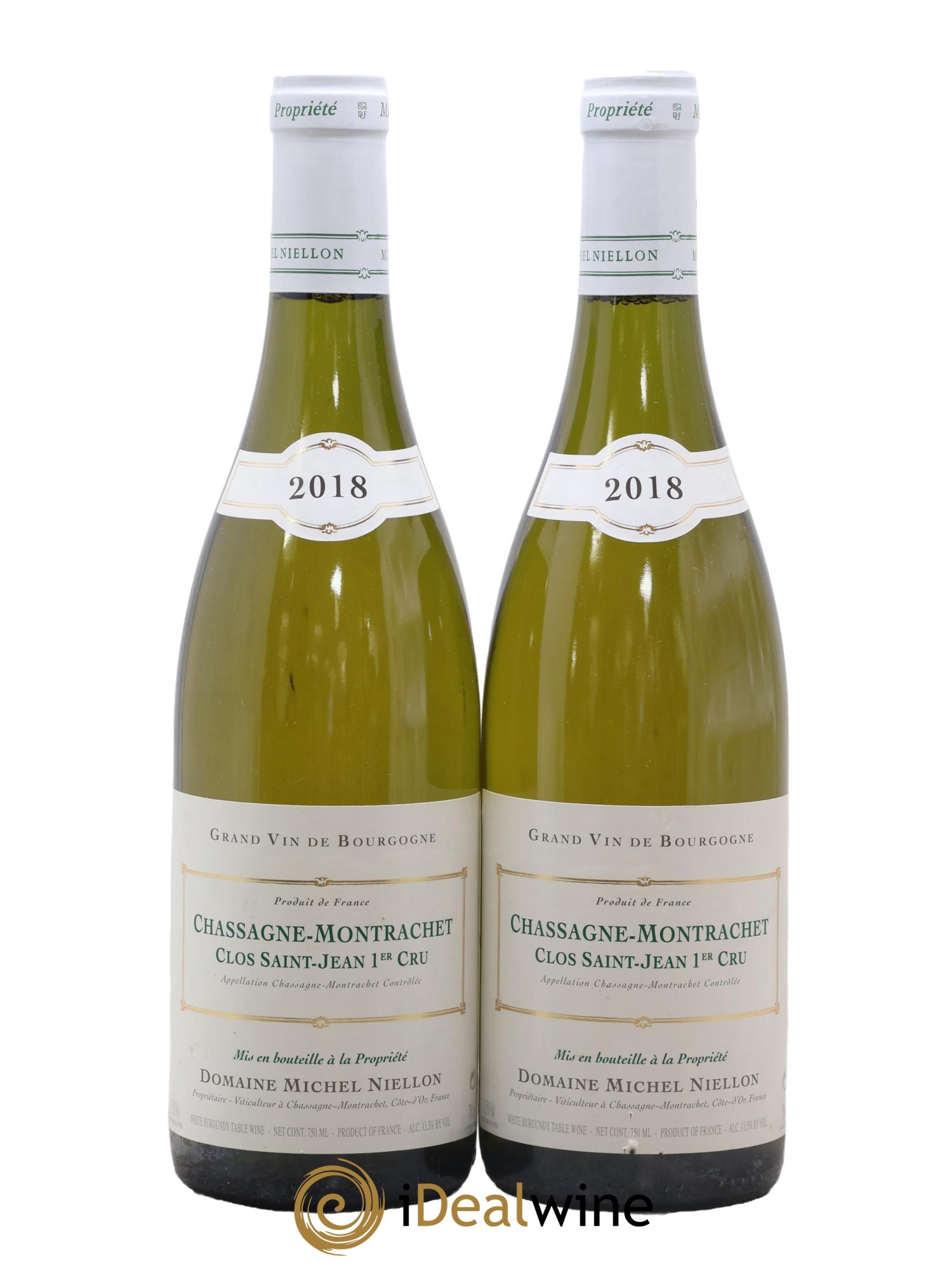 Chassagne-Montrachet 1er Cru Clos Saint-Jean Michel Niellon (Domaine) 2018 - Posten von 2 Flaschen - 0