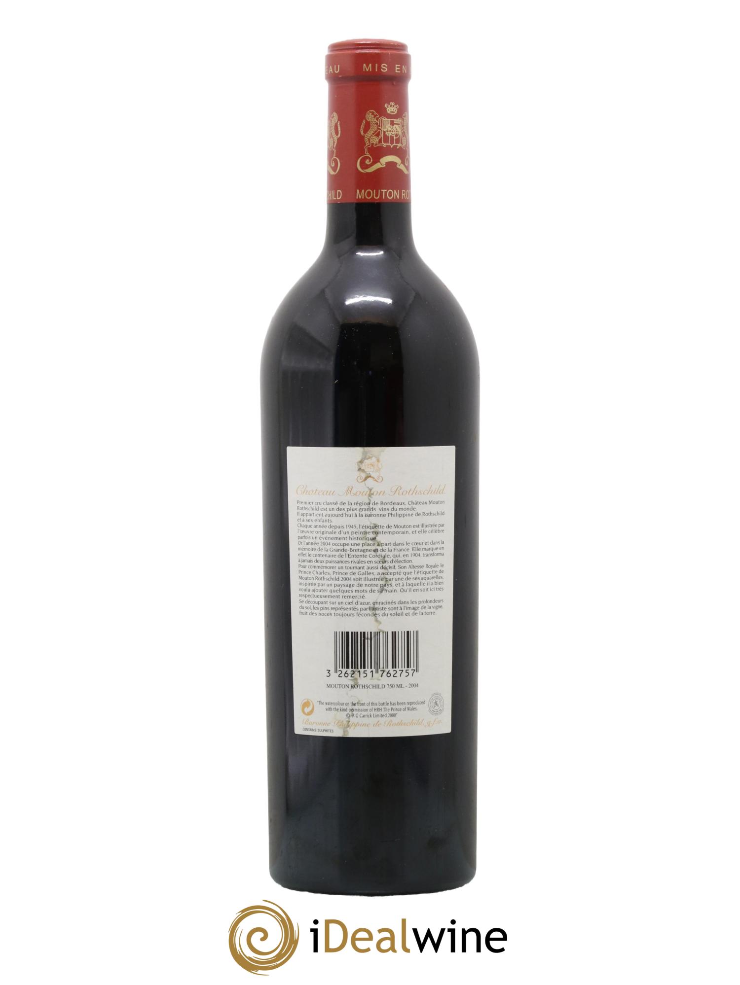 Château Mouton Rothschild 1er Grand Cru Classé 2004 - Lot de 1 bouteille - 1