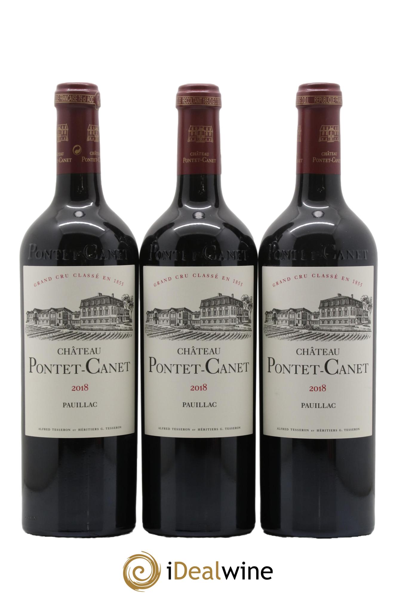Château Pontet Canet 5ème Grand Cru Classé  2018 - Lot de 6 bouteilles - 1