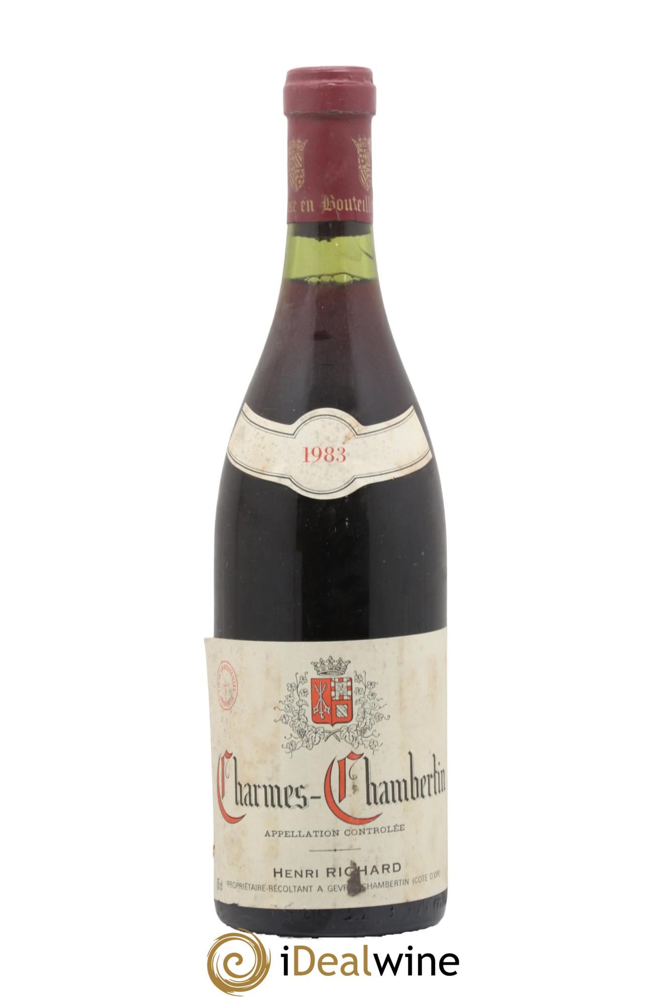Charmes-Chambertin Grand Cru Henri Richard 1983 - Lot of 1 bottle - 0