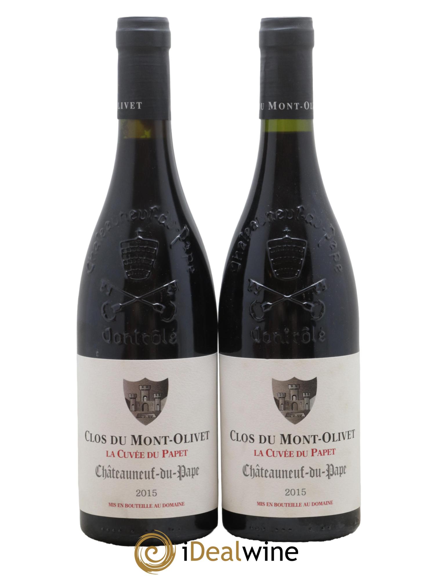 Châteauneuf-du-Pape Cuvée du Papet Clos du Mont-Olivet 2015 - Lot de 2 bouteilles - 0