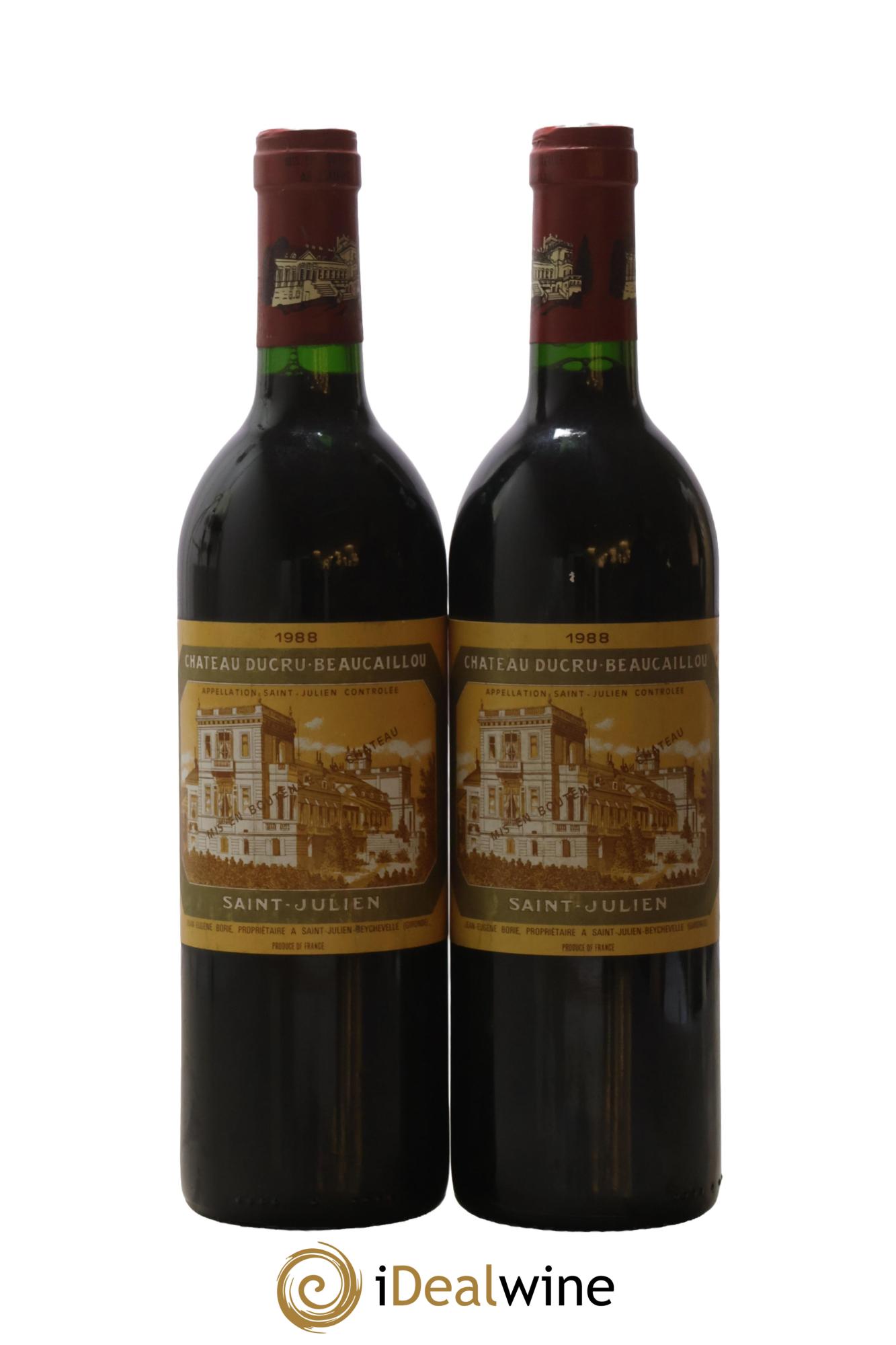Château Ducru Beaucaillou 2ème Grand Cru Classé 1988 - Lot de 2 bouteilles - 0