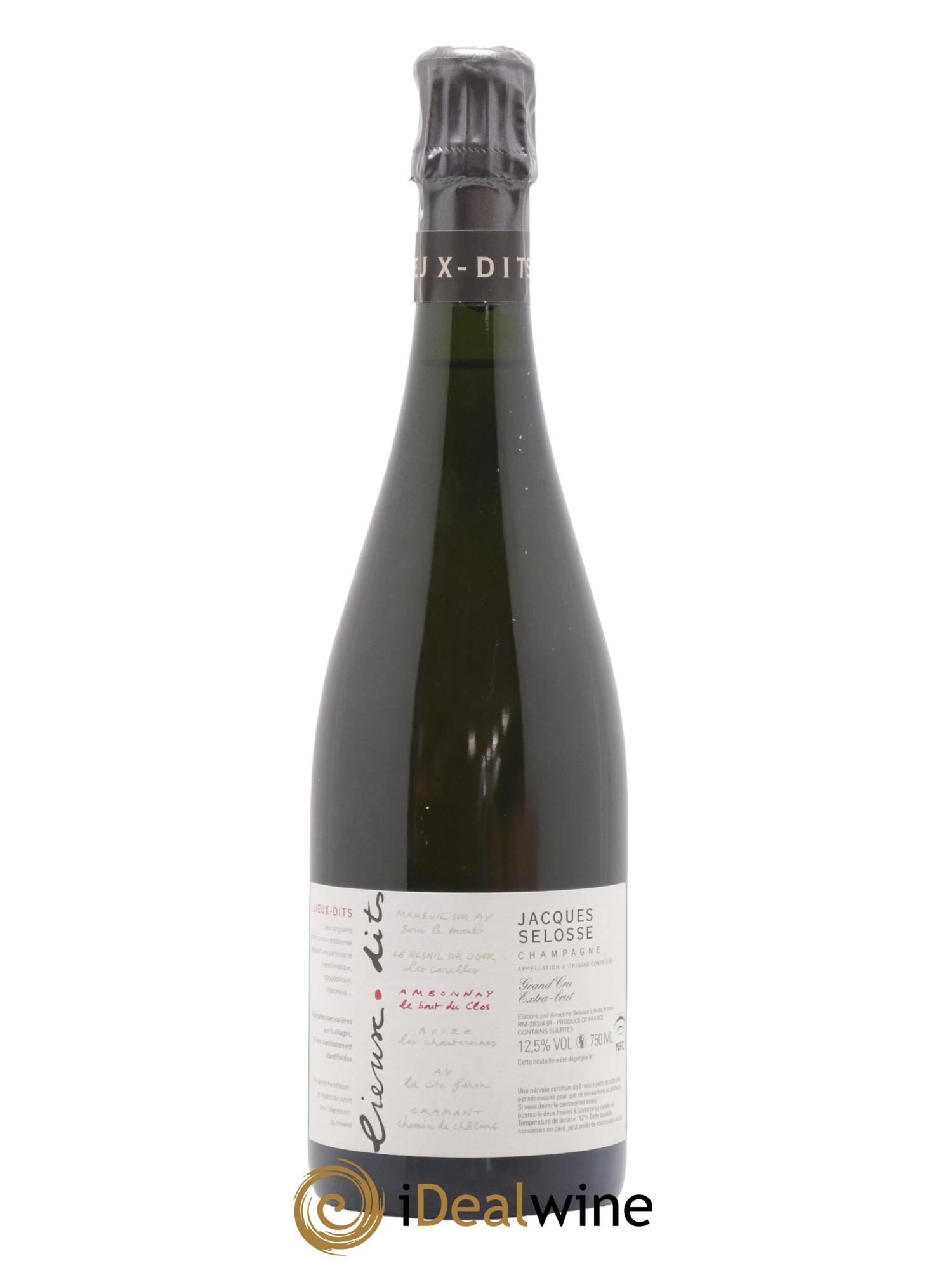 Ambonnay Le Bout du Clos Grand Cru Extra-Brut Jacques Selosse - Lot de 1 bouteille - 0