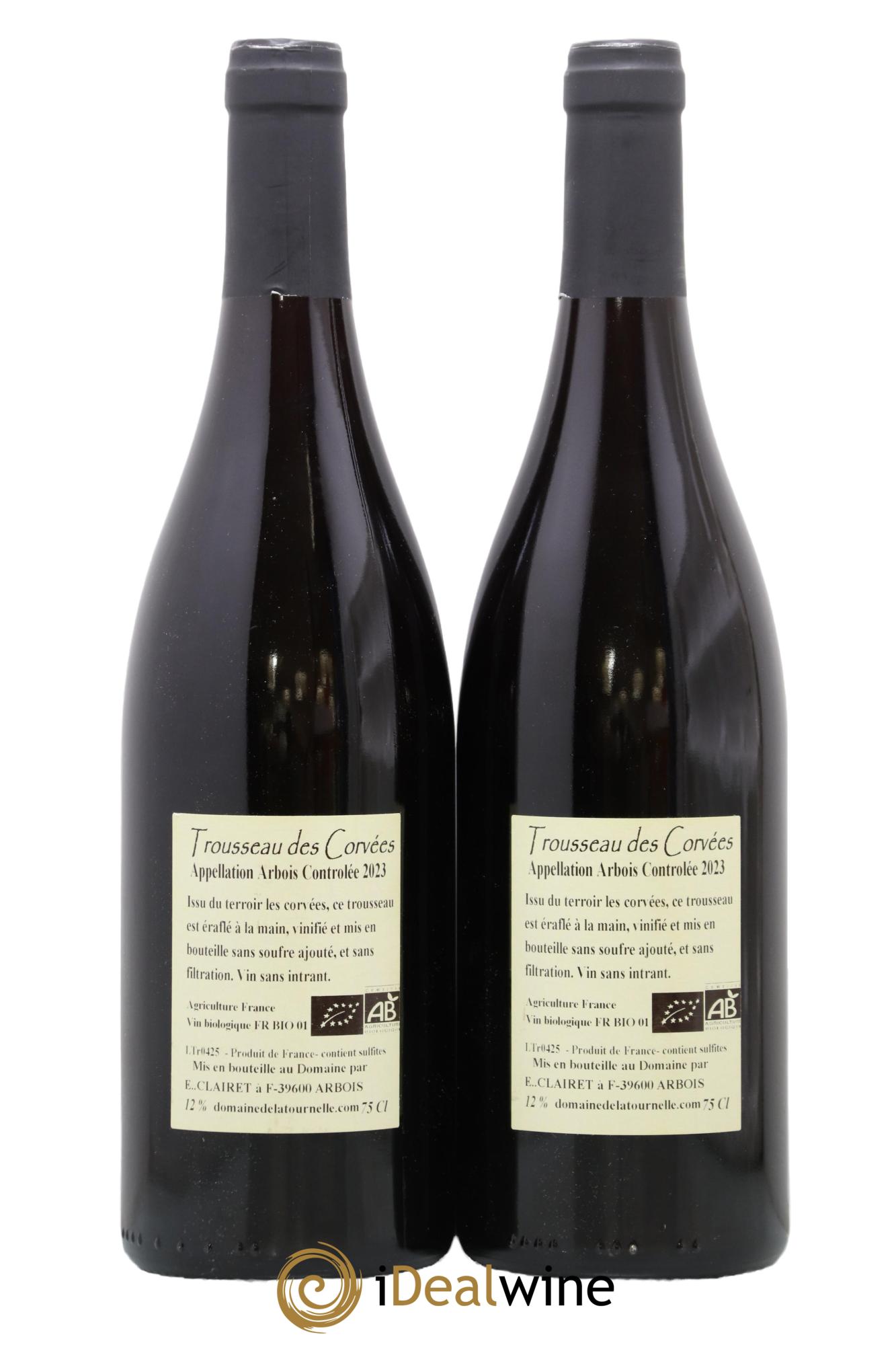 Arbois Trousseau des Corvées Domaine de la Tournelle 2023 - Lot de 2 bouteilles - 1