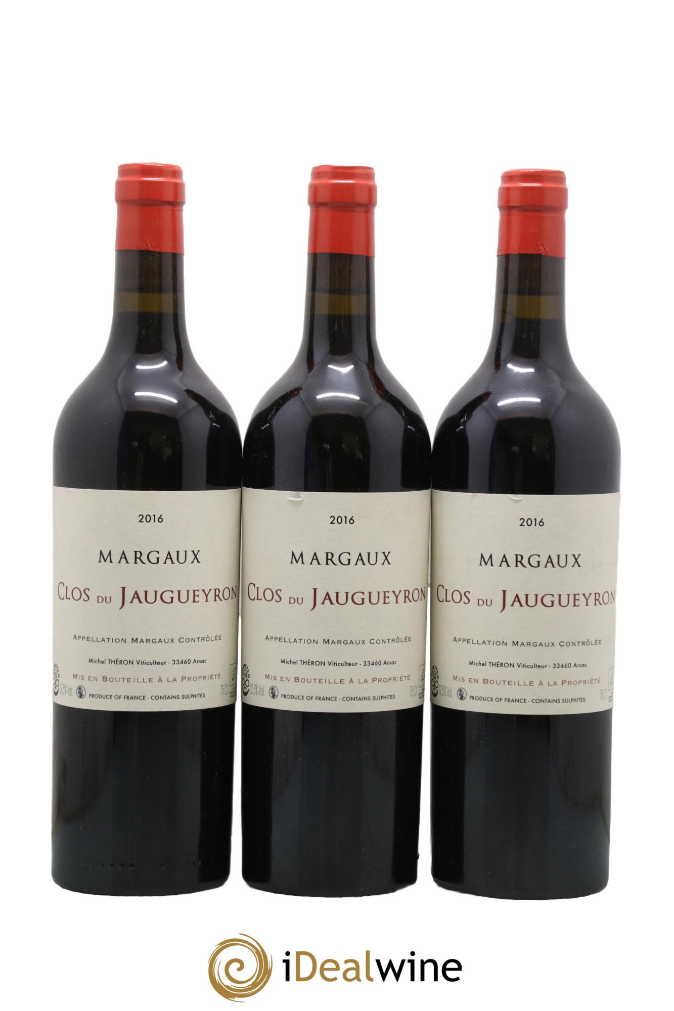 Clos du Jaugueyron 2016 - Lotto di 3 bottiglie - 0