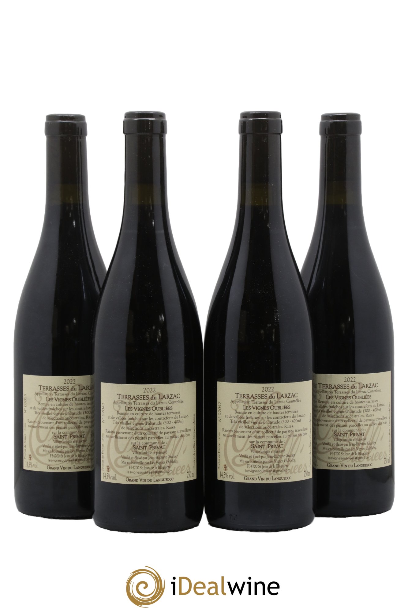 Terrasses du Larzac Les Vignes Oubliées Jean-Baptiste Granier 2022 - Lot of 4 bottles - 1