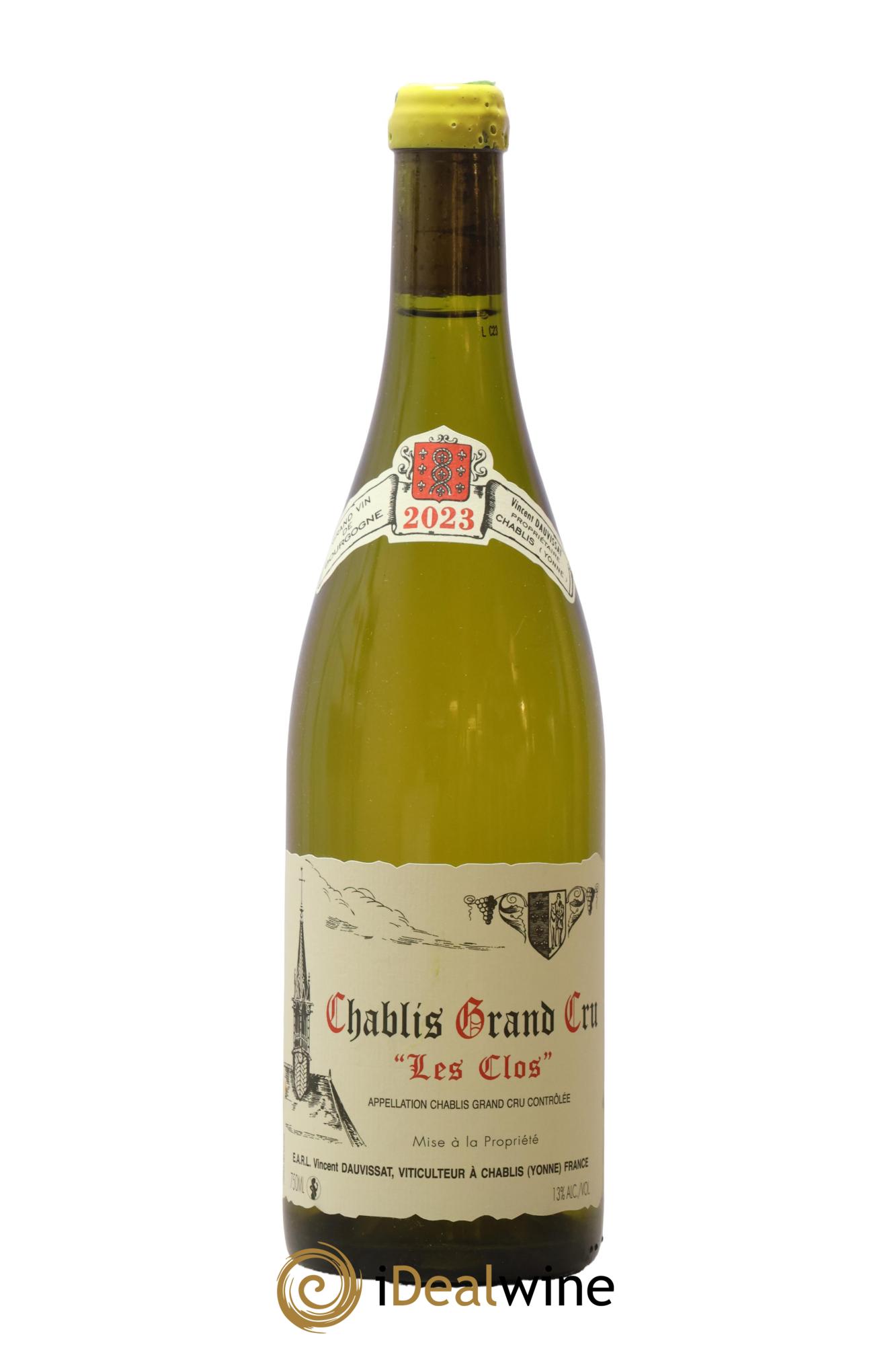 Chablis Grand Cru Les Clos Vincent Dauvissat (Domaine) 2023 - Posten von 1 Flasche - 0
