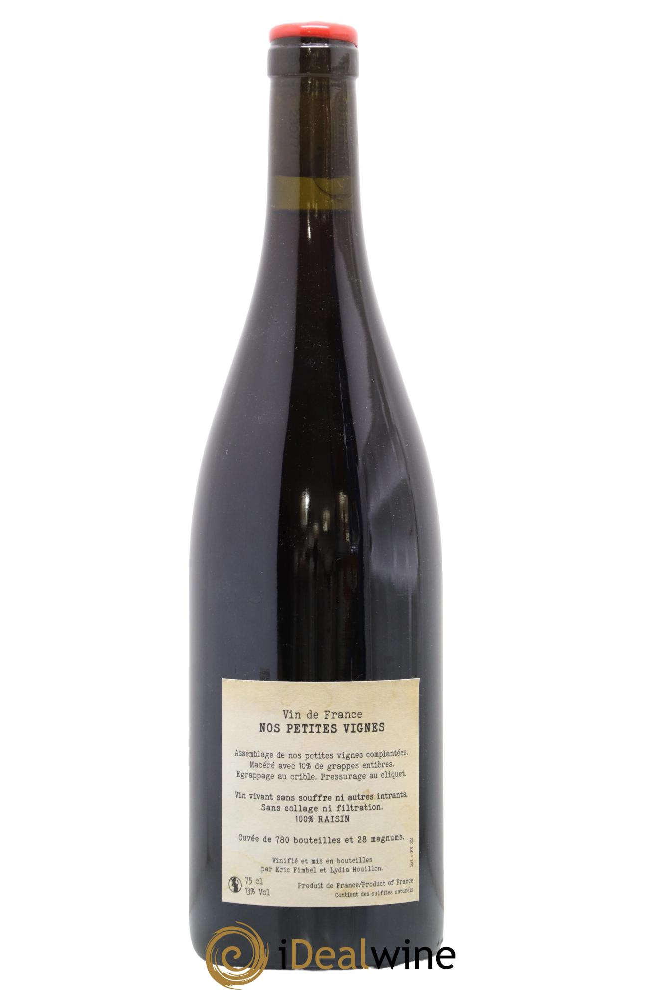 Vin de France Nos Petites Vignes Eric Fimbel & Lydia Houillon 2022 - Lotto di 1 bottiglia - 1
