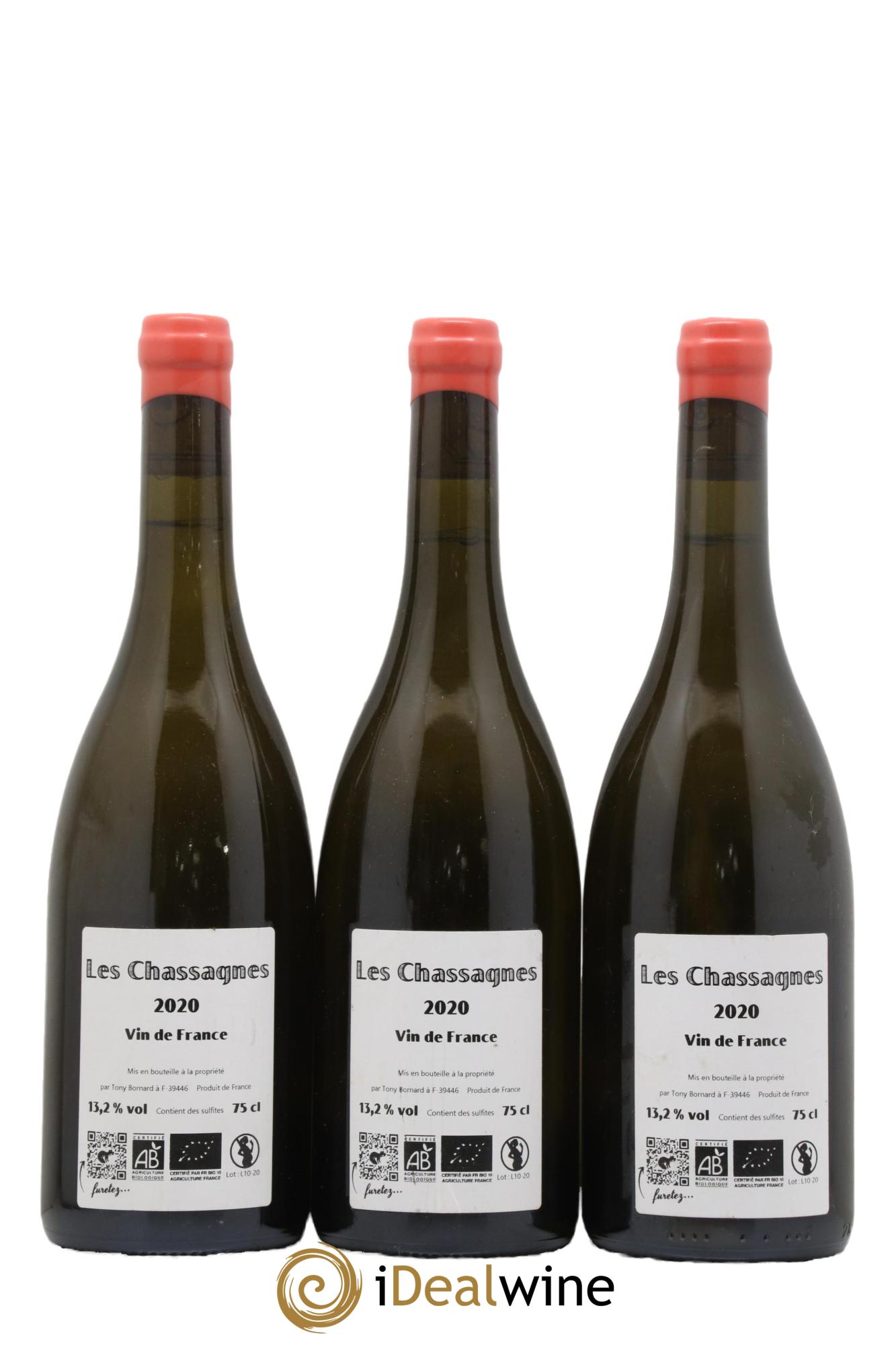 Vin de France Les Chassagnes Bornard 2020 - Lot de 3 bouteilles - 1