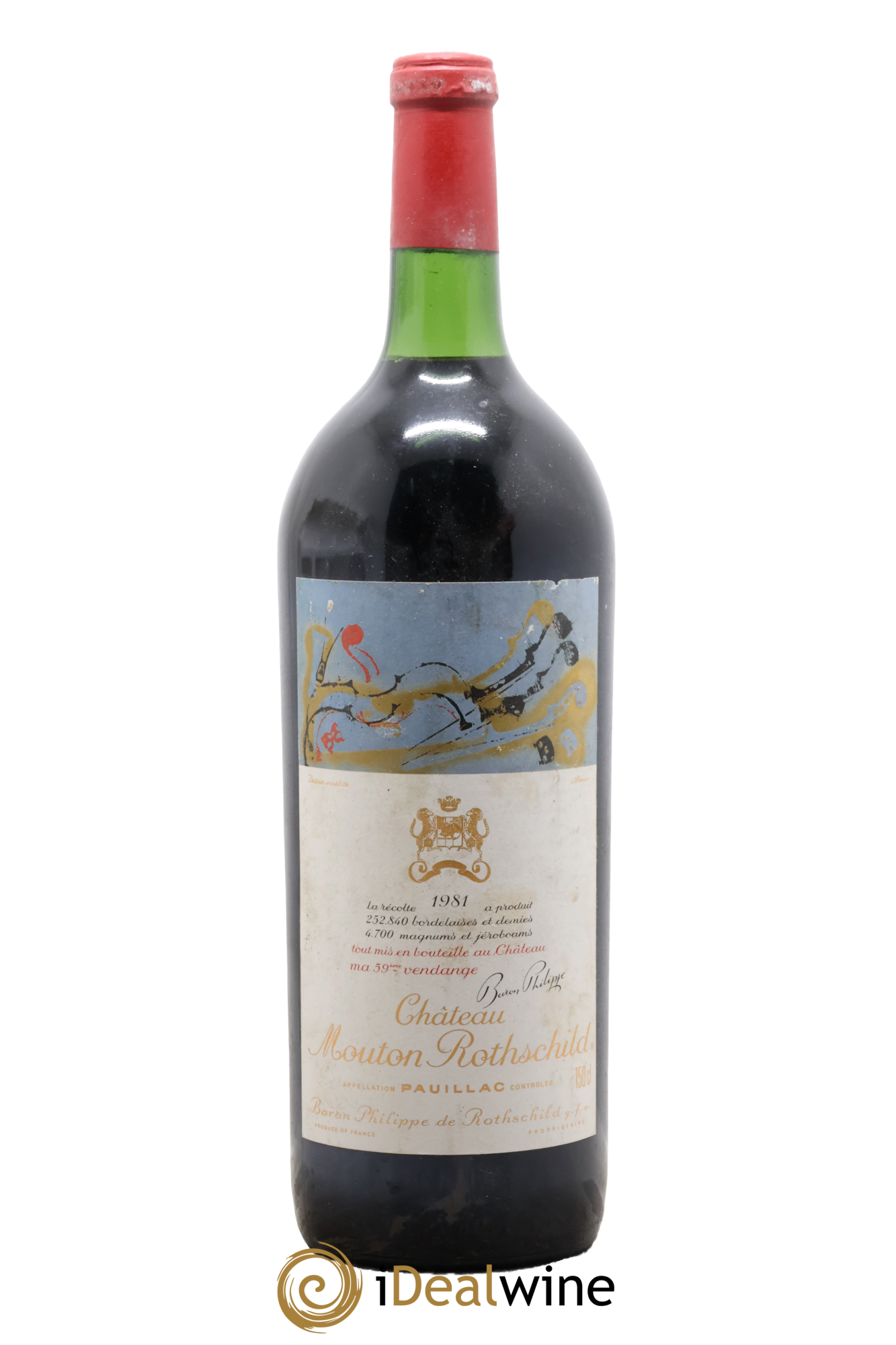 Château Mouton Rothschild 1er Grand Cru Classé 1981 - Lot de 1 magnum - 0