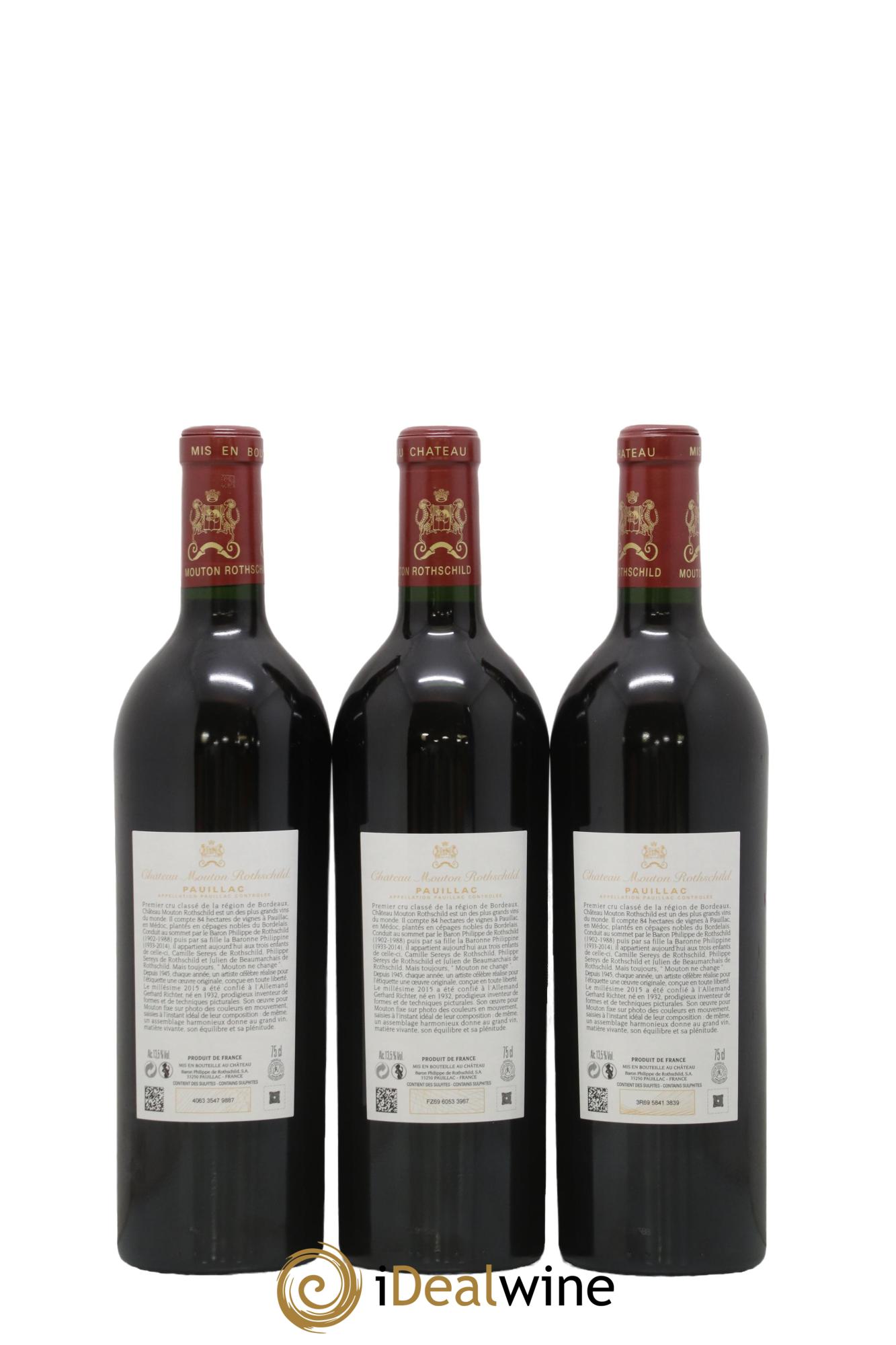 Château Mouton Rothschild 1er Grand Cru Classé 2015 - Lotto di 6 bottiglie - 5