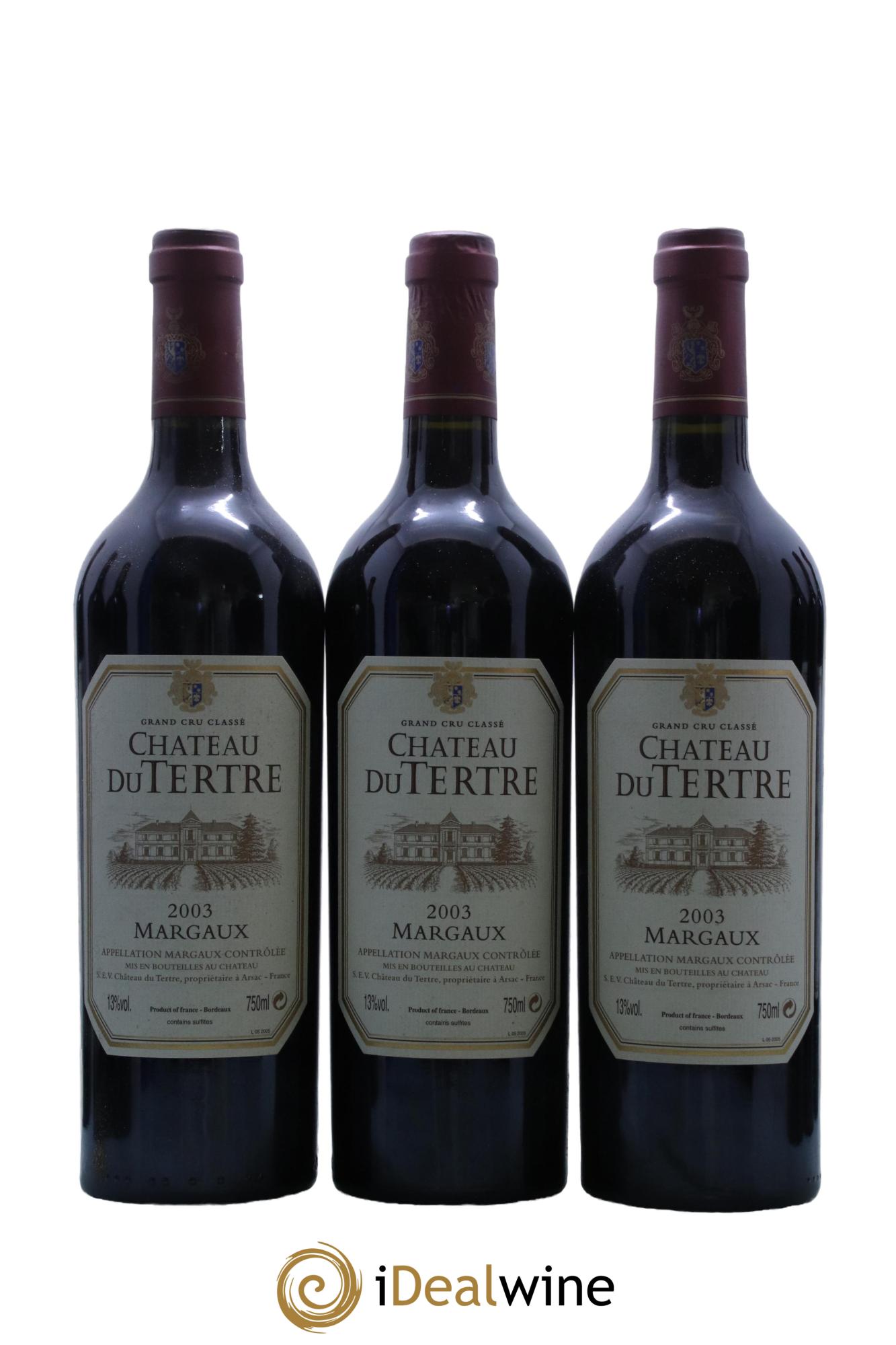 Château du Tertre 5ème Grand Cru Classé 2003 - Lot de 12 bouteilles - 2