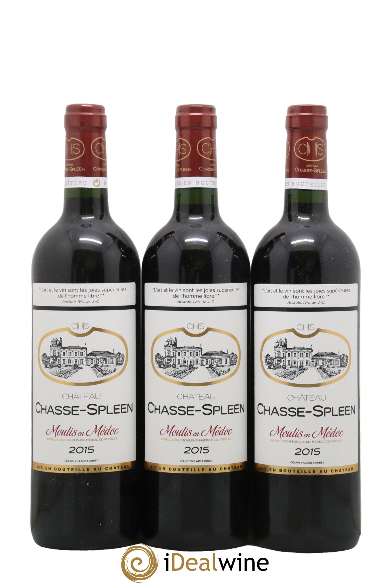 Château Chasse Spleen 2015 - Lot de 12 bouteilles - 1