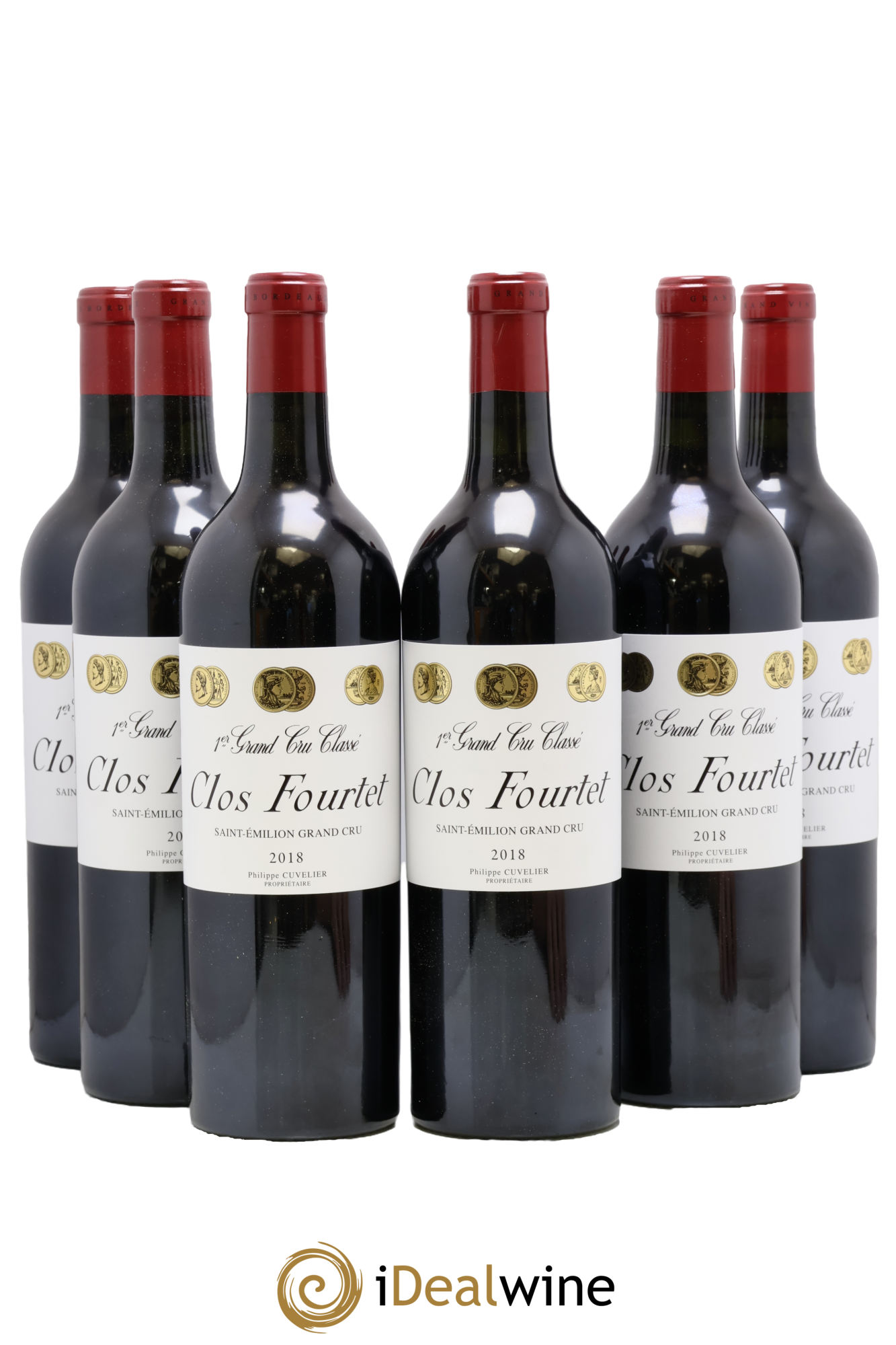Clos Fourtet 1er Grand Cru Classé B 2018 - Lotto di 6 bottiglie - 0
