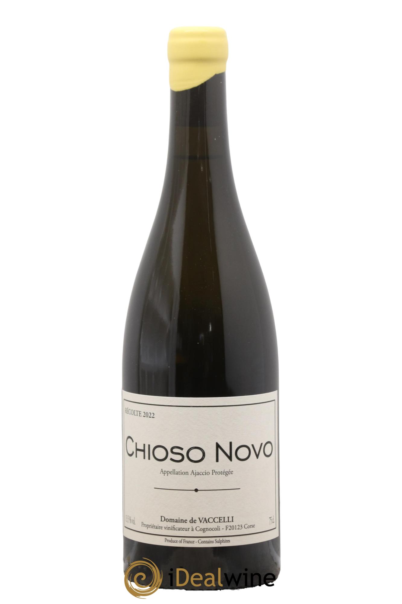 Ajaccio Chioso Novo Vaccelli 2022 - Posten von 1 Flasche - 0