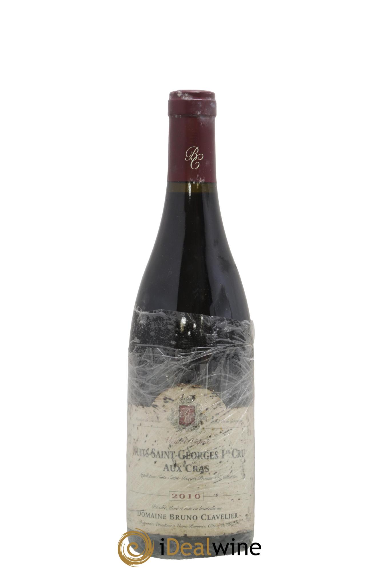 Nuits-Saint-Georges 1er Cru Aux Cras Vieilles Vignes Bruno Clavelier 2010 - Lot de 1 bouteille - 0