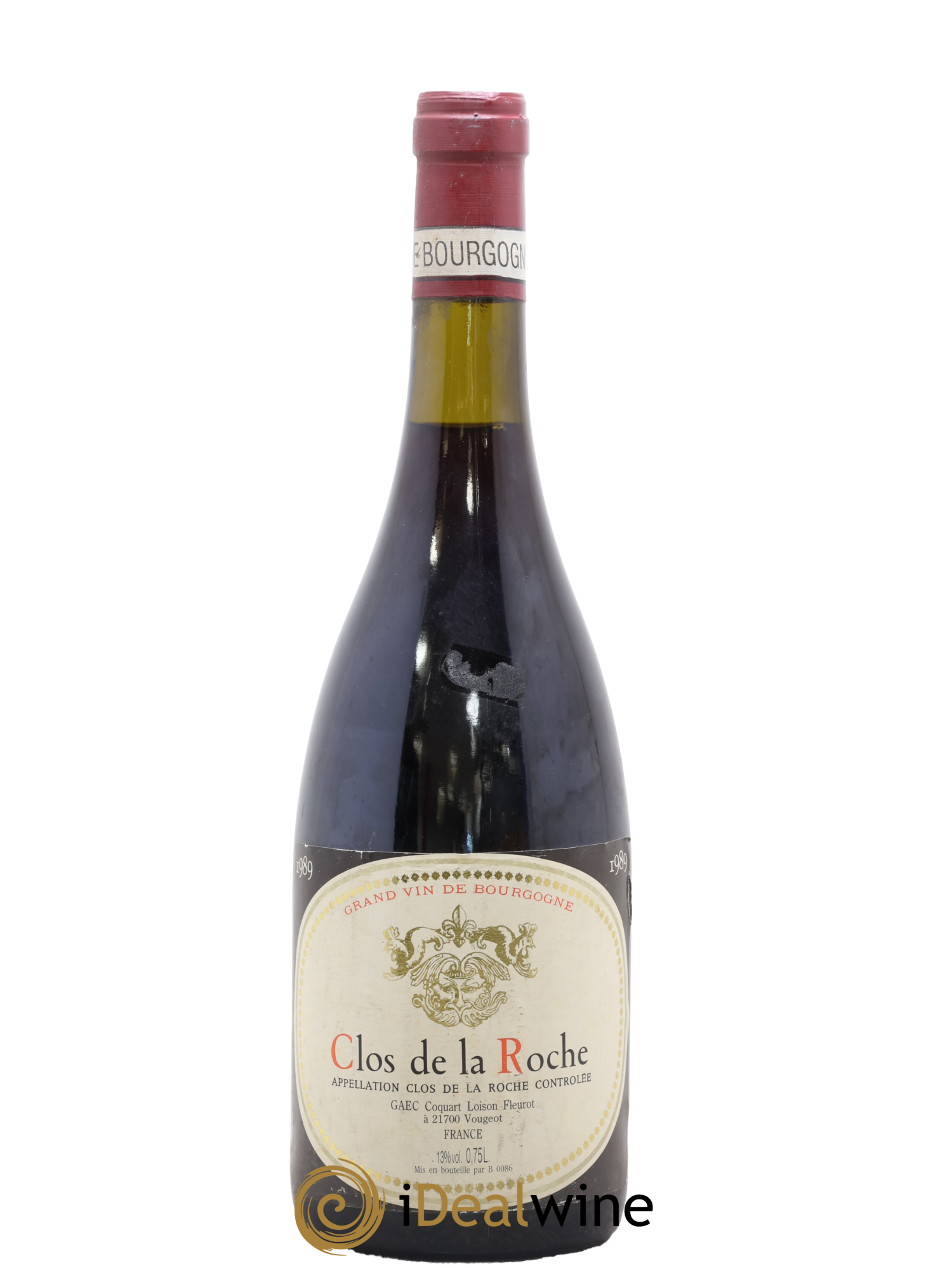 Clos de la Roche Grand Cru Coquard Loison-Fleurot 1989 - Lot de 1 bouteille - 0