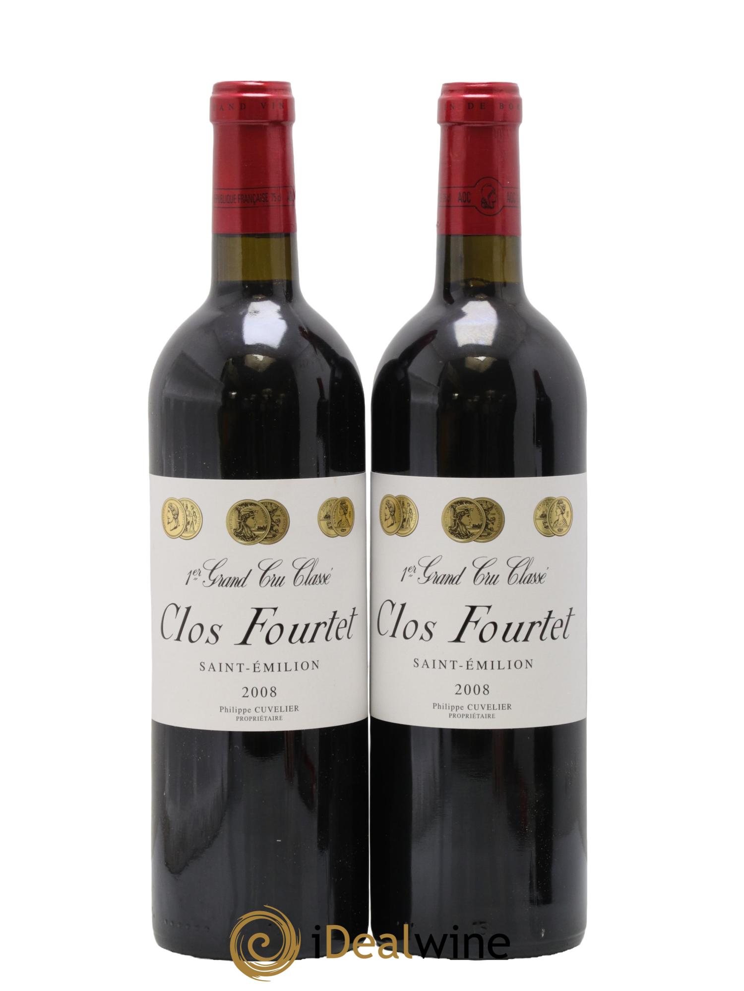 Clos Fourtet 1er Grand Cru Classé B 2008 - Posten von 2 Flaschen - 0