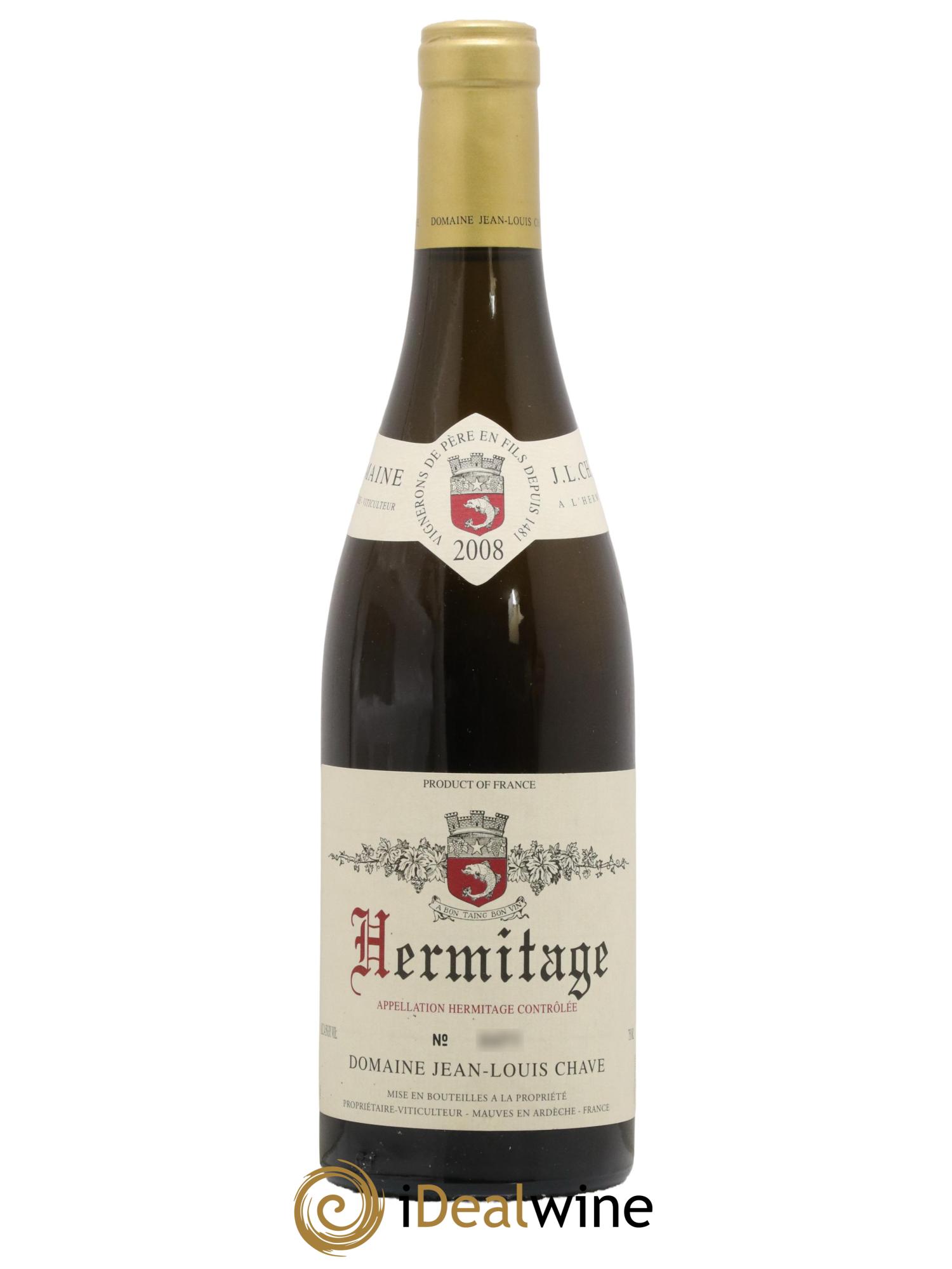Hermitage Jean-Louis Chave 2008 - Lot de 1 bouteille - 0