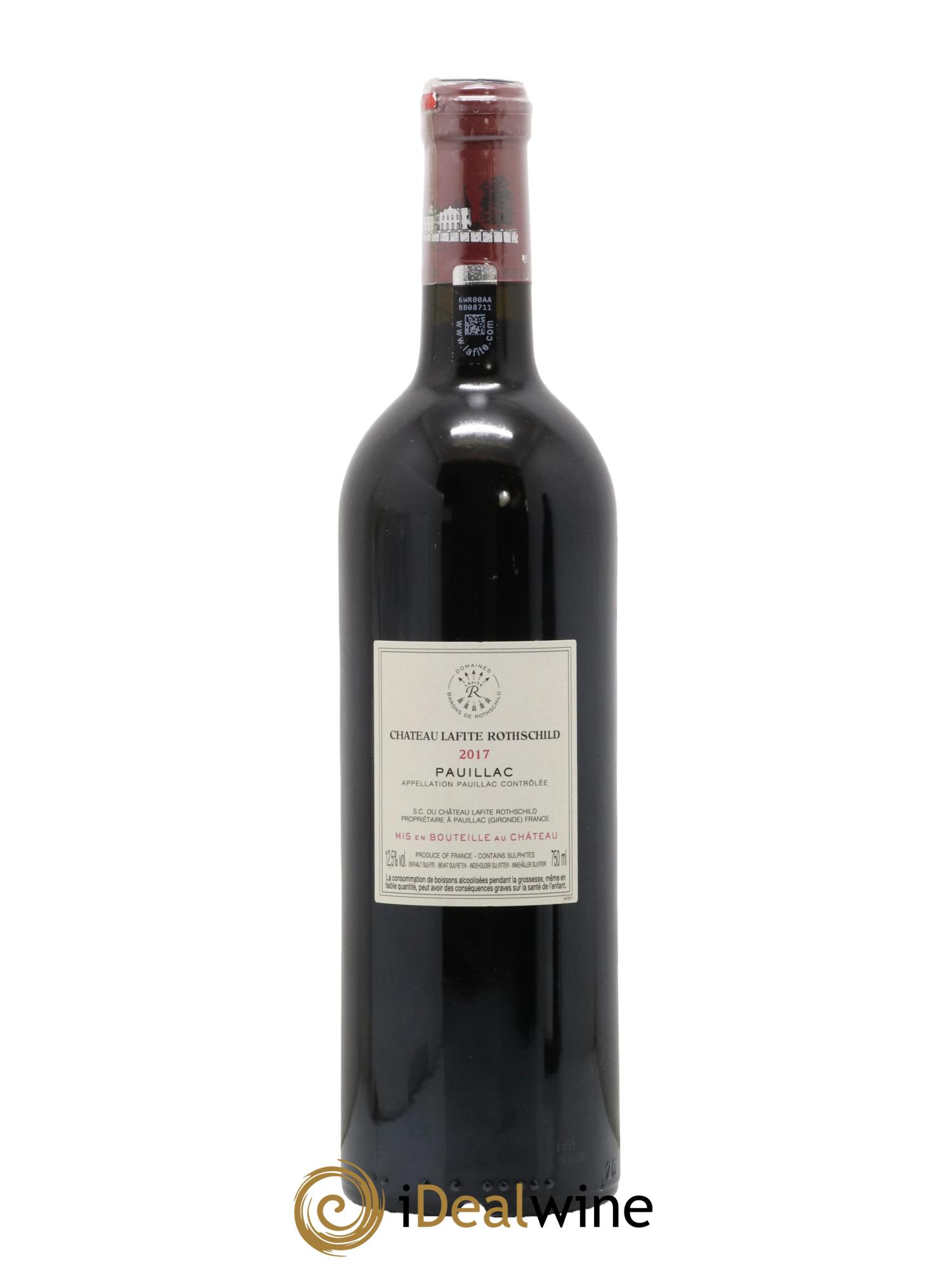 Château Lafite Rothschild 1er Grand Cru Classé 2017 - Lot de 1 bouteille - 1