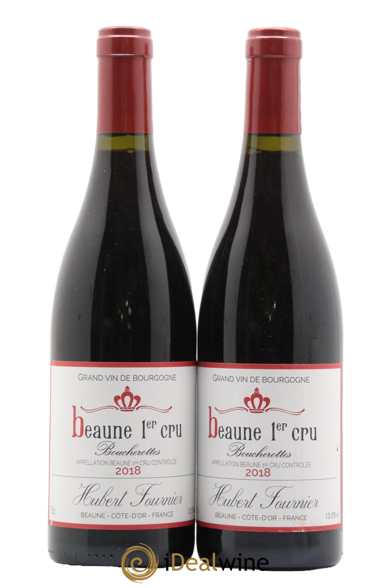 Beaune 1er Cru Boucherottes Hubert Fournier 2018 - Lot de 2 bouteilles - 0