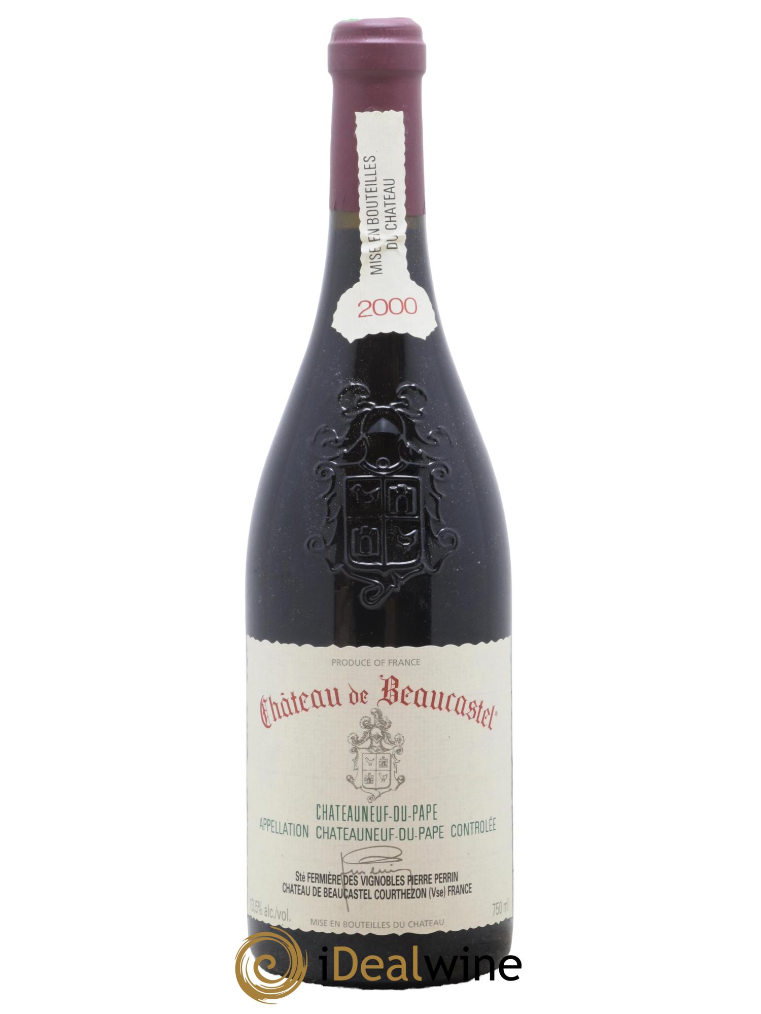 Châteauneuf-du-Pape Château de Beaucastel Famille Perrin 2000 - Lot de 1 bouteille - 0