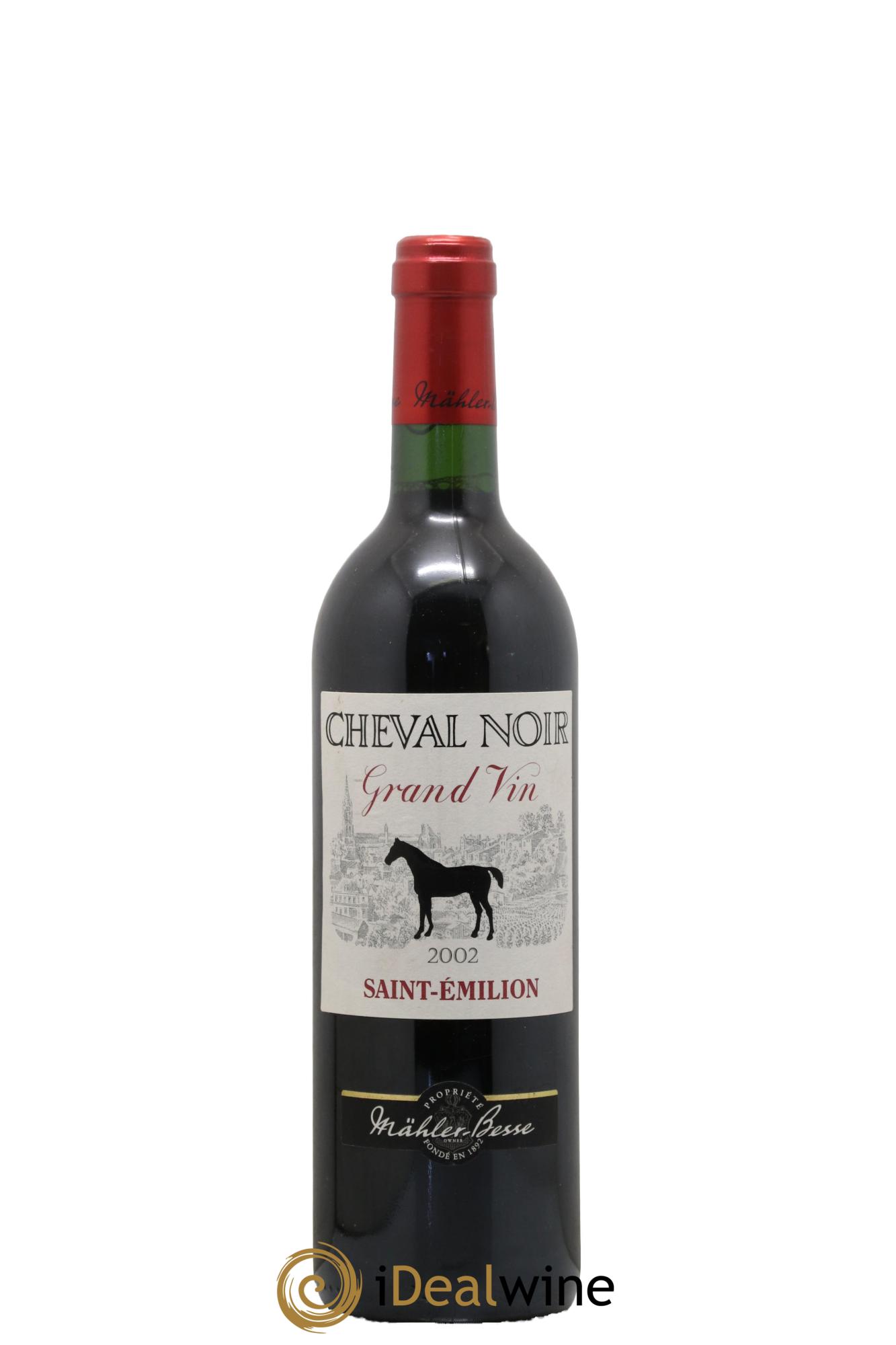 Saint-Émilion Cheval Noir Mahler Besse 2002 - Lot de 1 bouteille - 0
