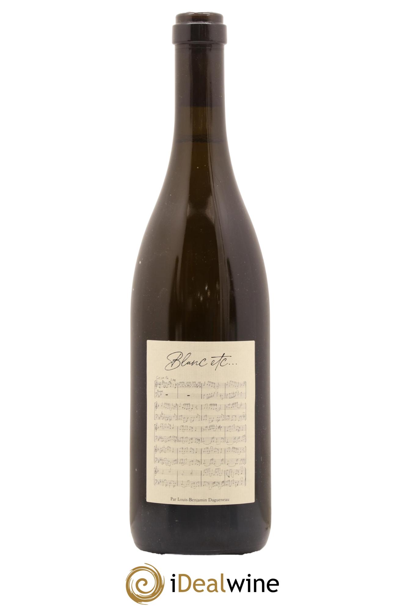 Vin de France Blanc Etc Dagueneau (Domaine Didier - Louis-Benjamin) 2018 - Lot de 1 bouteille - 0