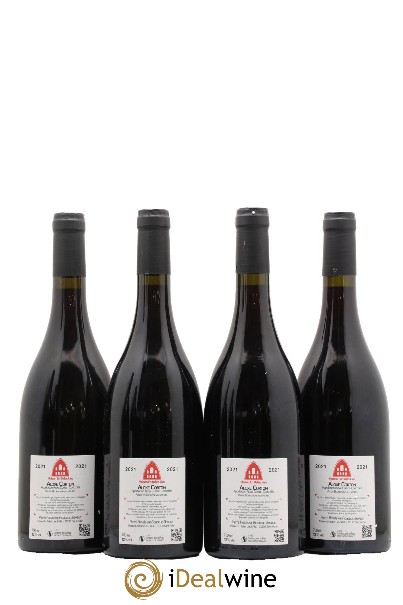 Aloxe-Corton Maison En Belles Lies 2021 - Lotto di 4 bottiglie - 1