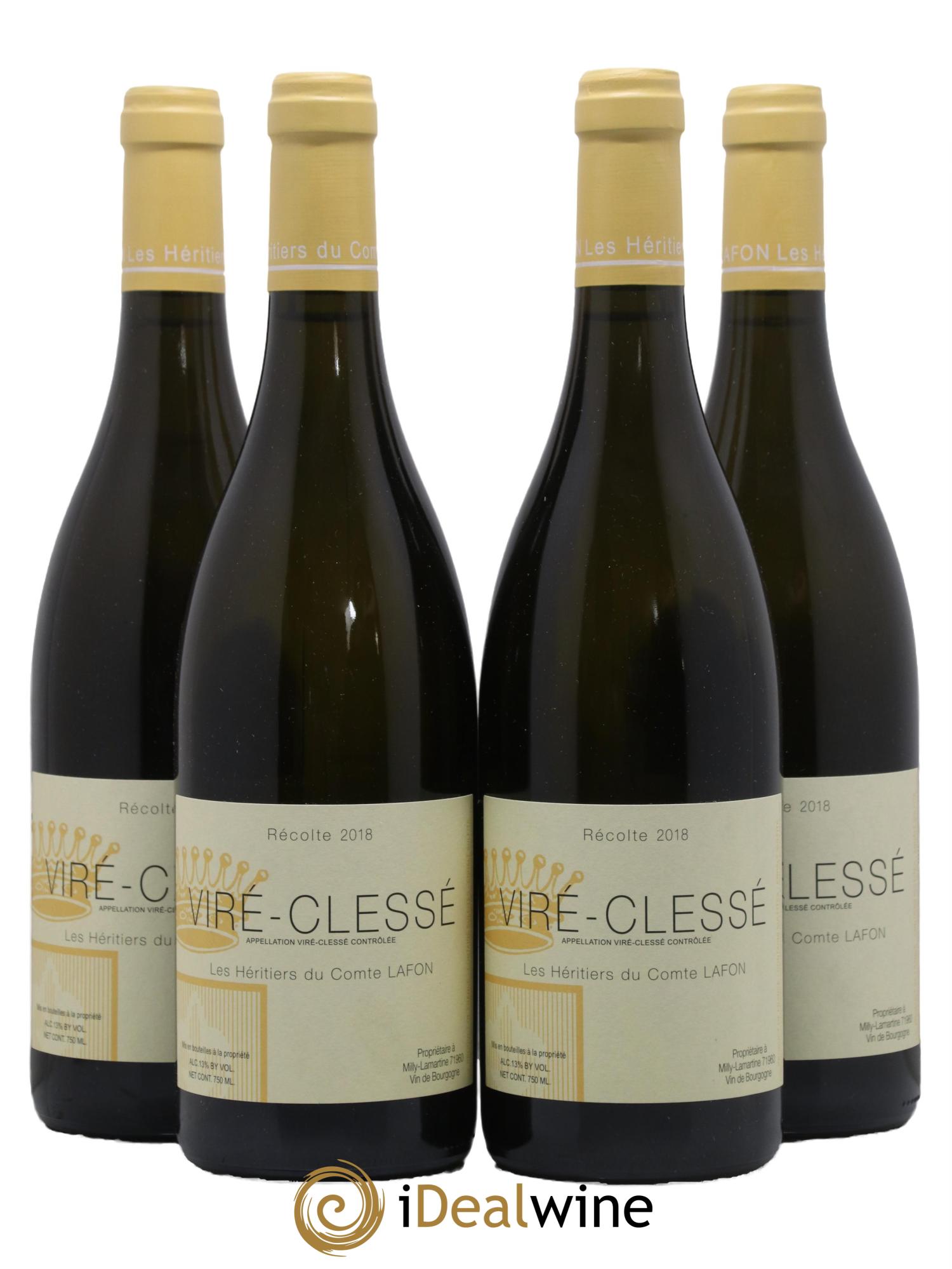 Viré-Clessé Héritiers du Comte Lafon (Domaine des) 2018 - Lot de 4 bouteilles - 0