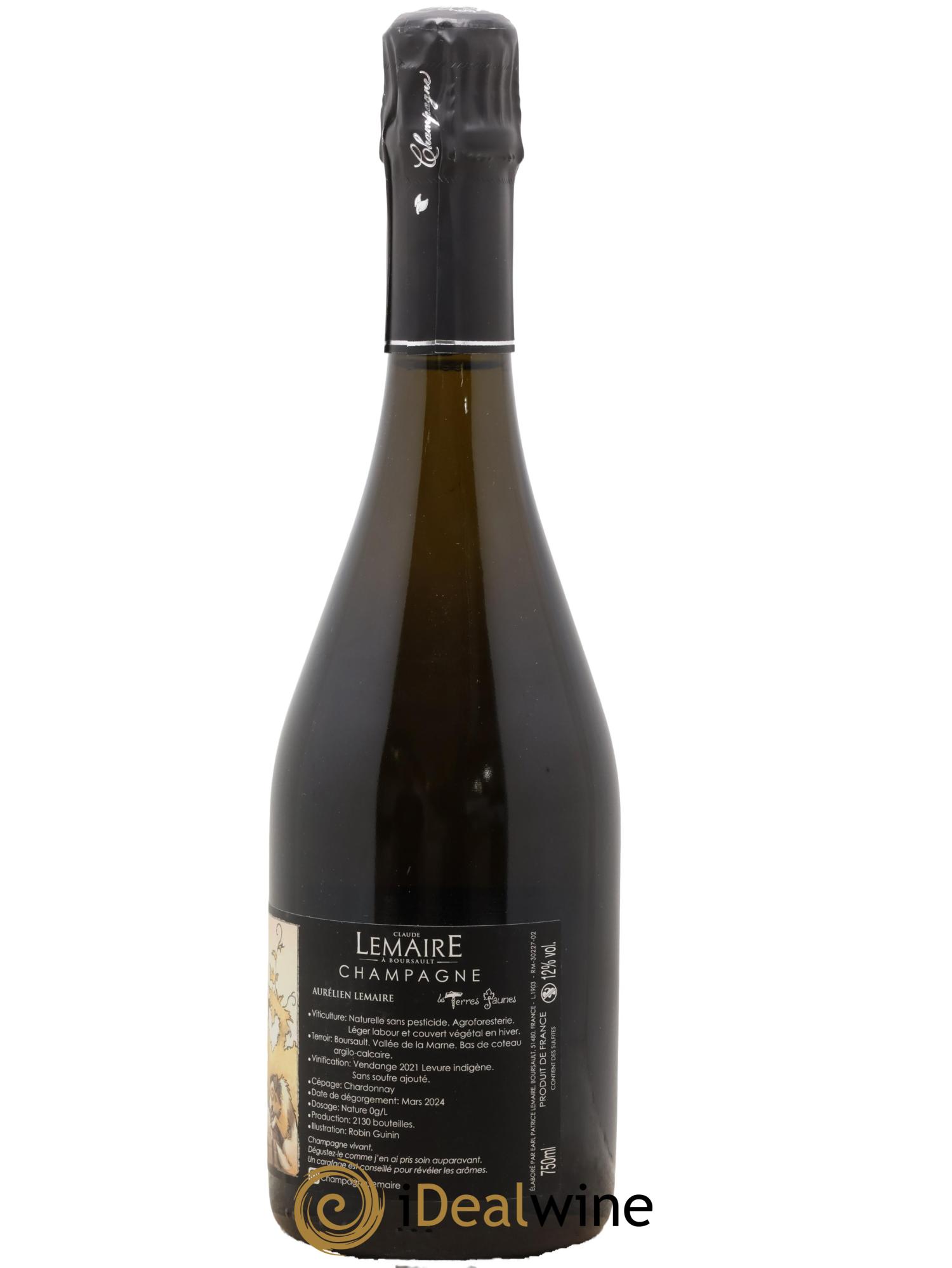 Les Terres Jaunes Aurélien Lemaire 2021 - Lot of 1 bottle - 1