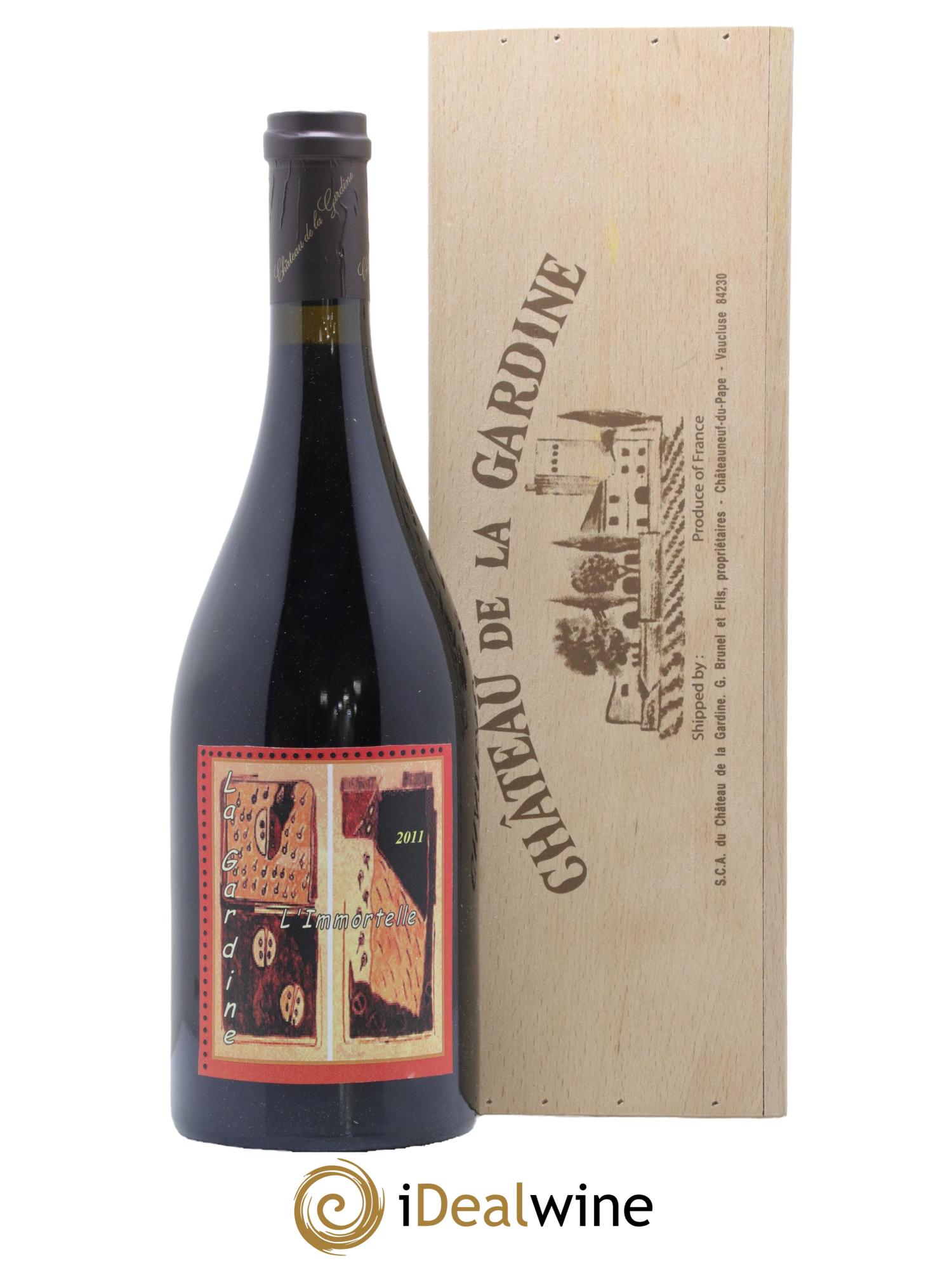 Châteauneuf-du-Pape Château de La Gardine L'Immortelle Famille Brunel 2011 - Lot de 1 bouteille - 0