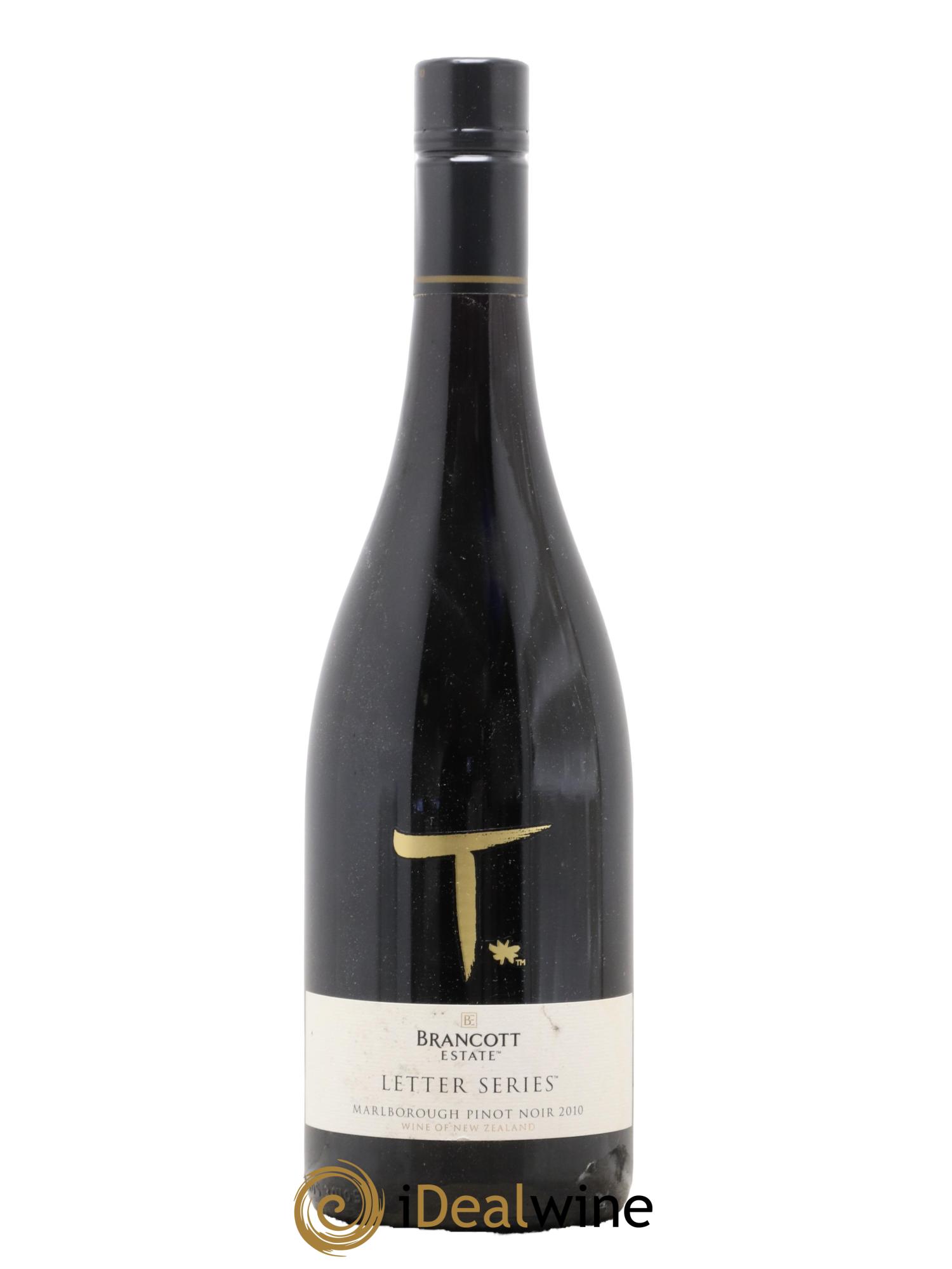 Nouvelle Zélande Marlborough Letter Series Pinot Noir Brancott Estate 2010 - Lot de 1 bouteille - 0