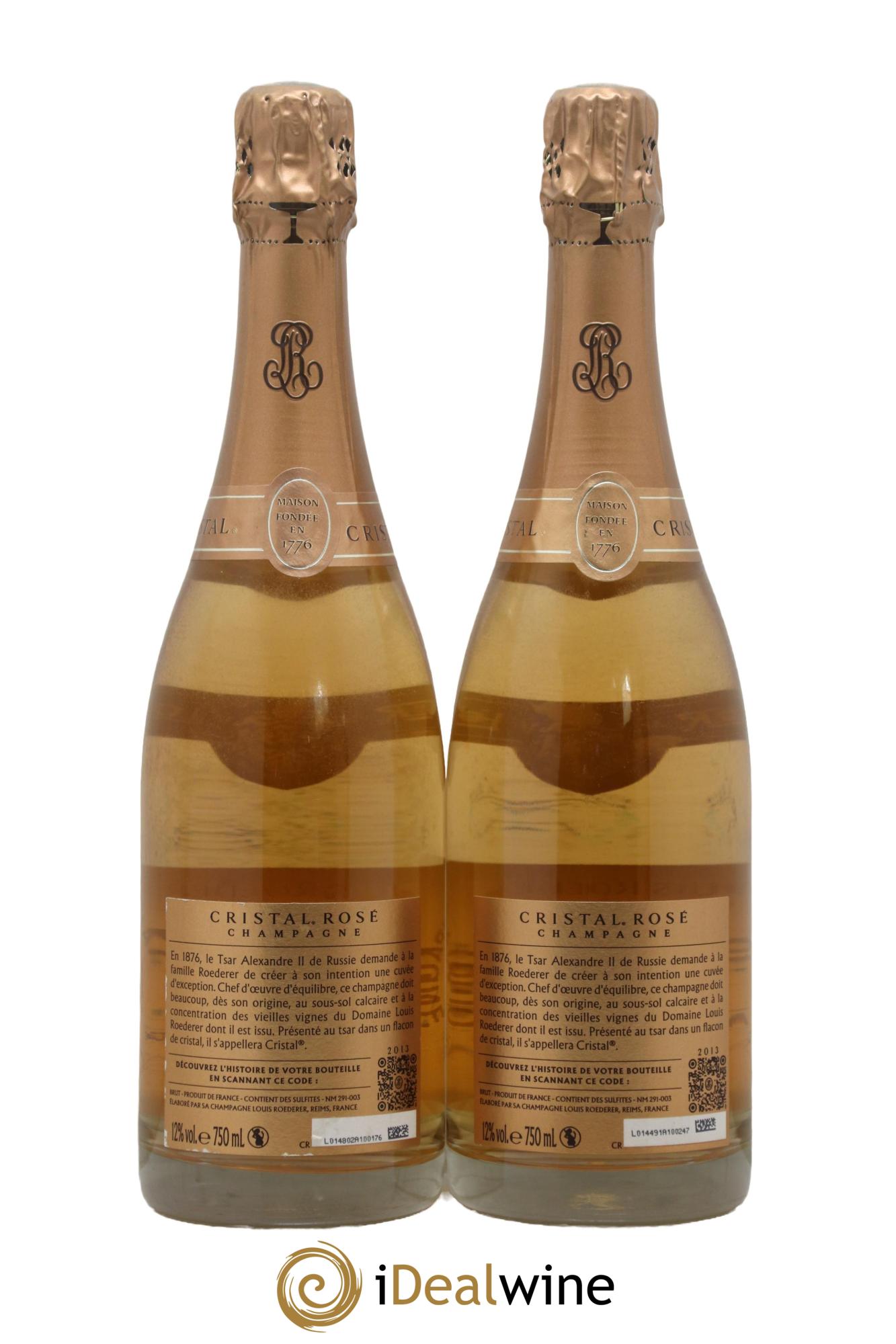 Cristal Louis Roederer 2013 - Lotto di 2 bottiglie - 1